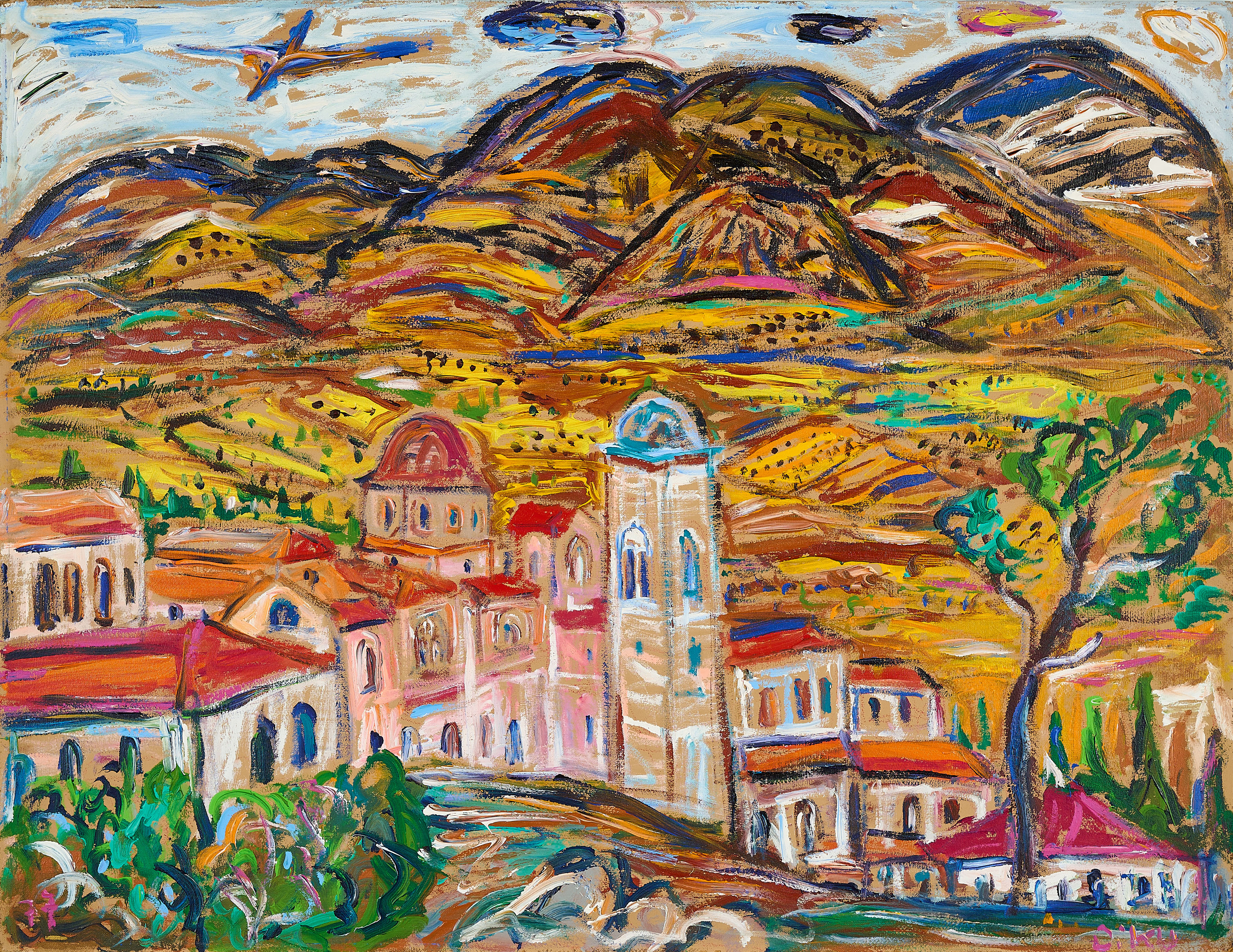 Diether Kunerth - Kloster in Griechenland Ossio Loukas, 77998-2, Van Ham Kunstauktionen