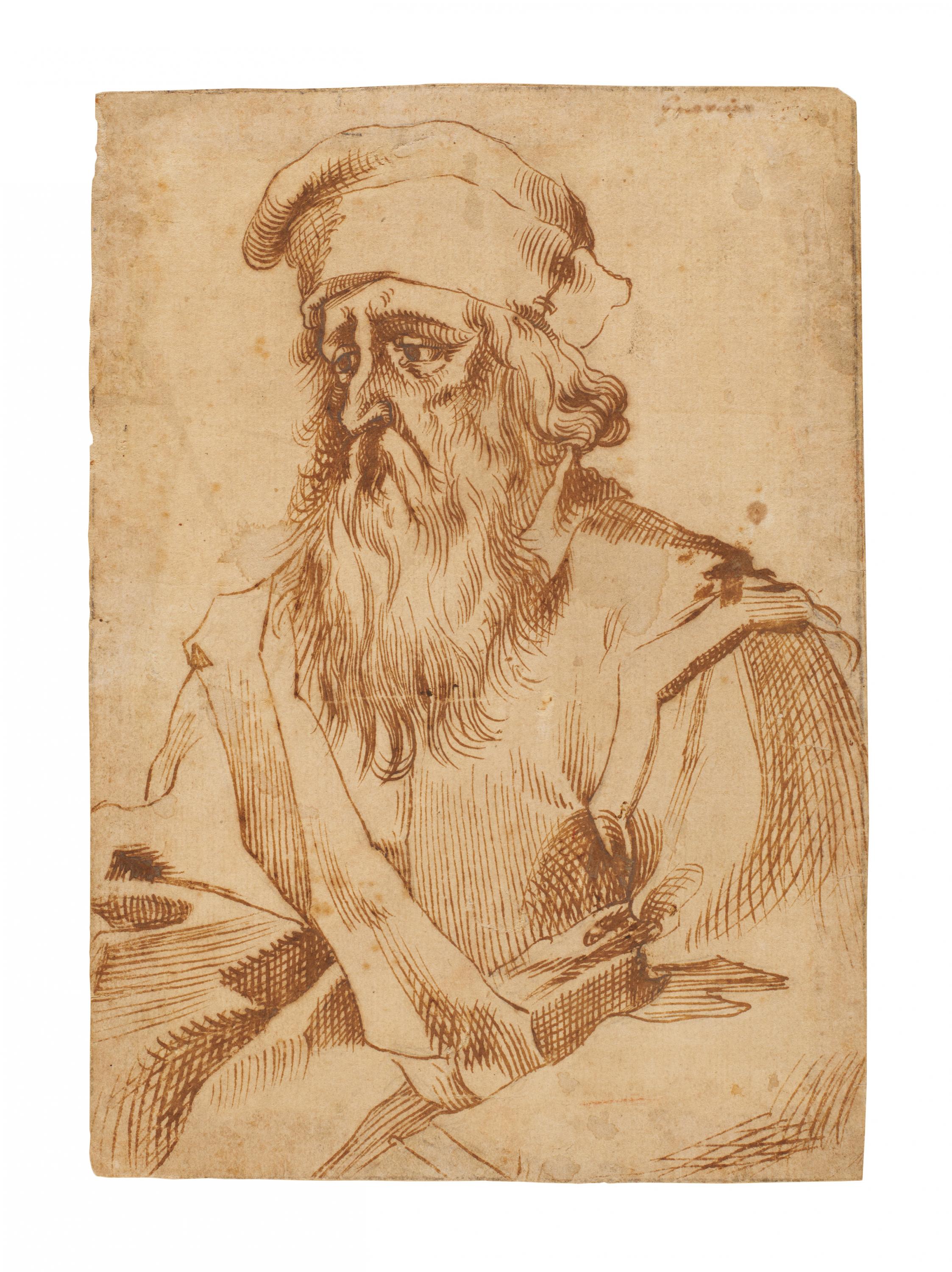 Domenico Peruzzini - Portraet eines baertigen Mannes mit Muetze, 76101-20, Van Ham Kunstauktionen
