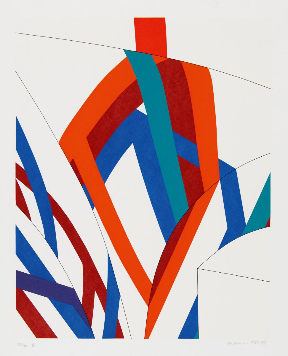 Dora Maurer - Raumbemalung 2 Blaetter aus einer Mappe Blatt IIIIV, 56801-10905, Van Ham Kunstauktionen