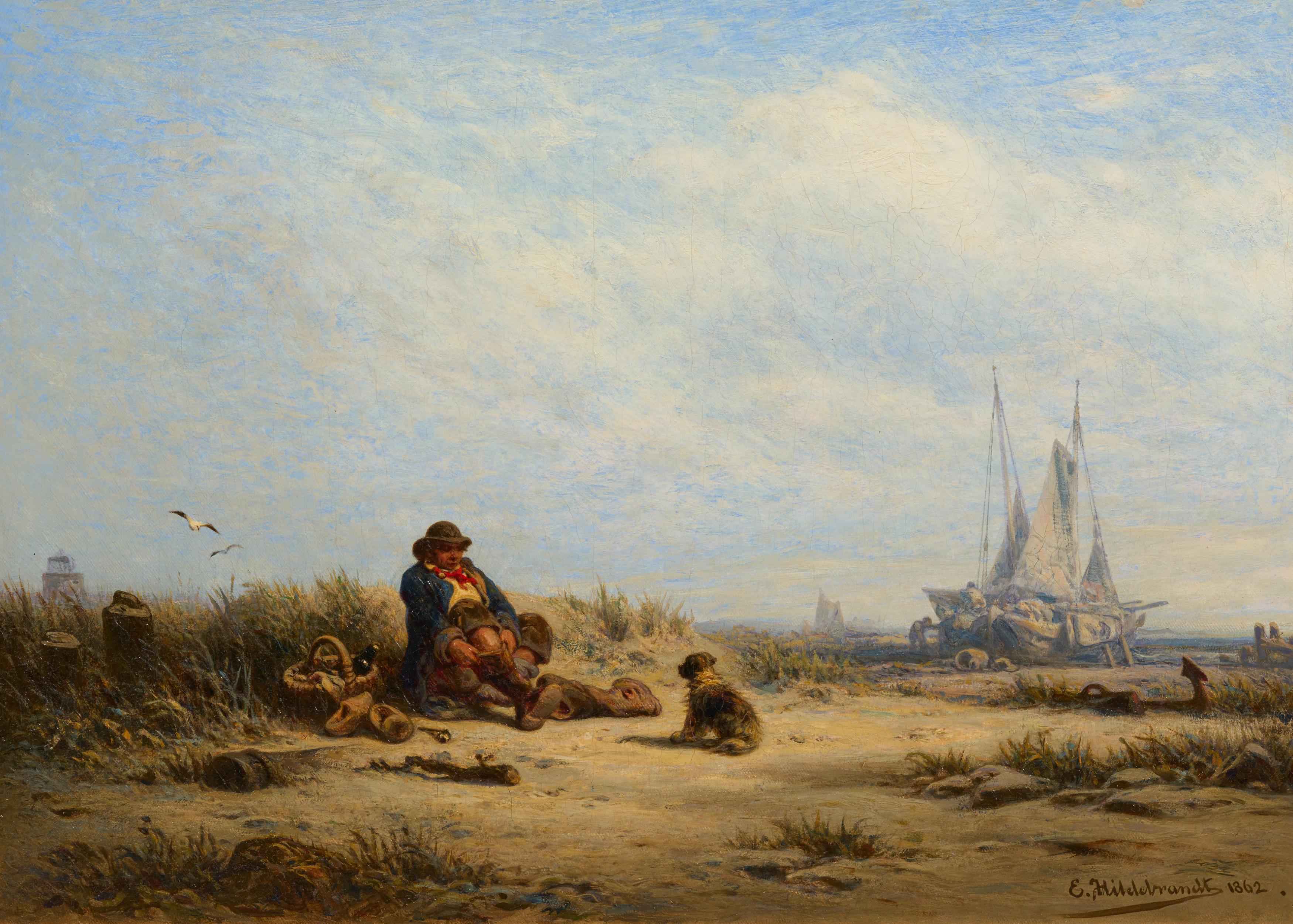 Eduard Hildebrandt - Toilette am Strande, 77765-2, Van Ham Kunstauktionen