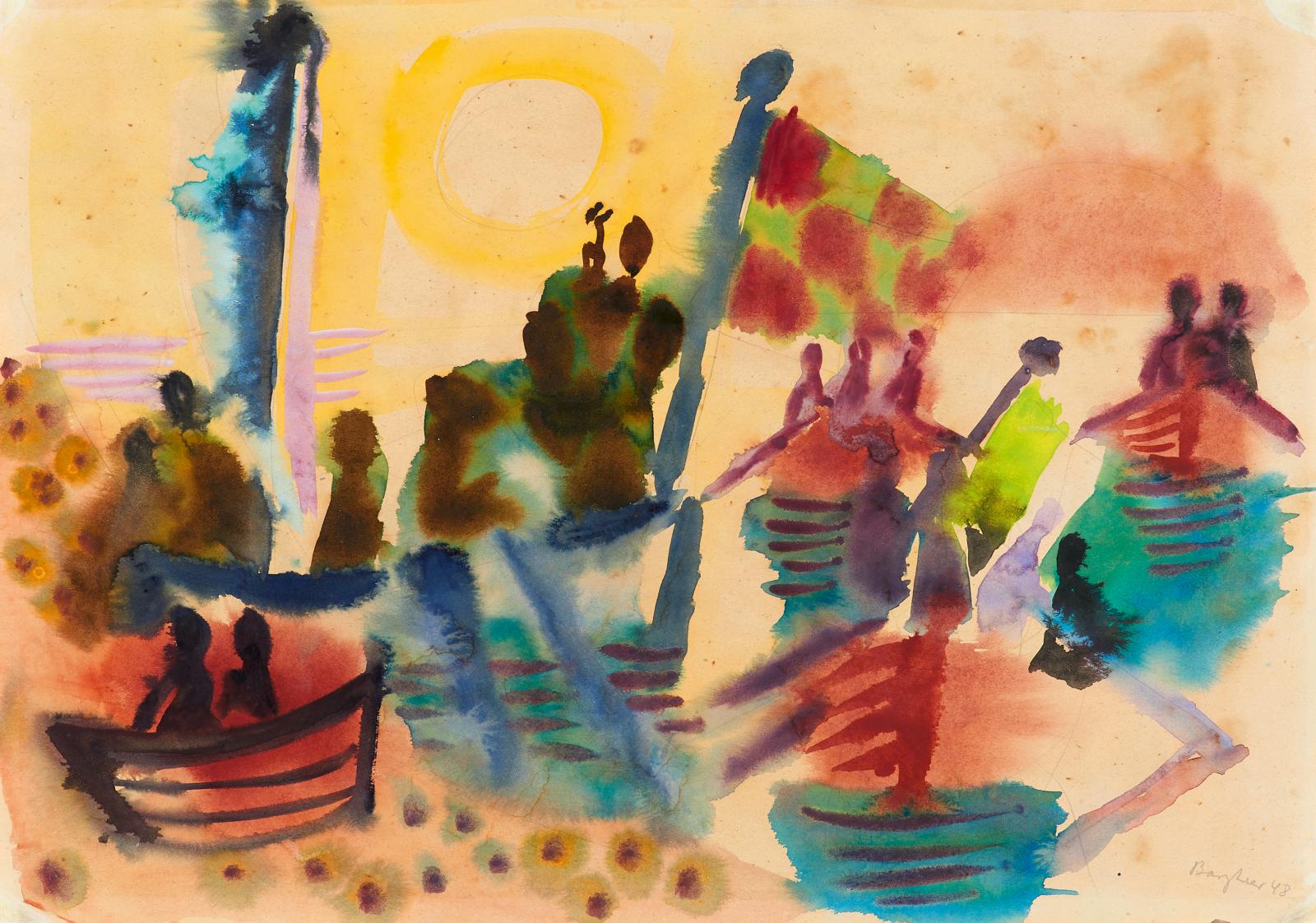 Eduard Bargheer - Fischerboote am Abend, 60450-9, Van Ham Kunstauktionen