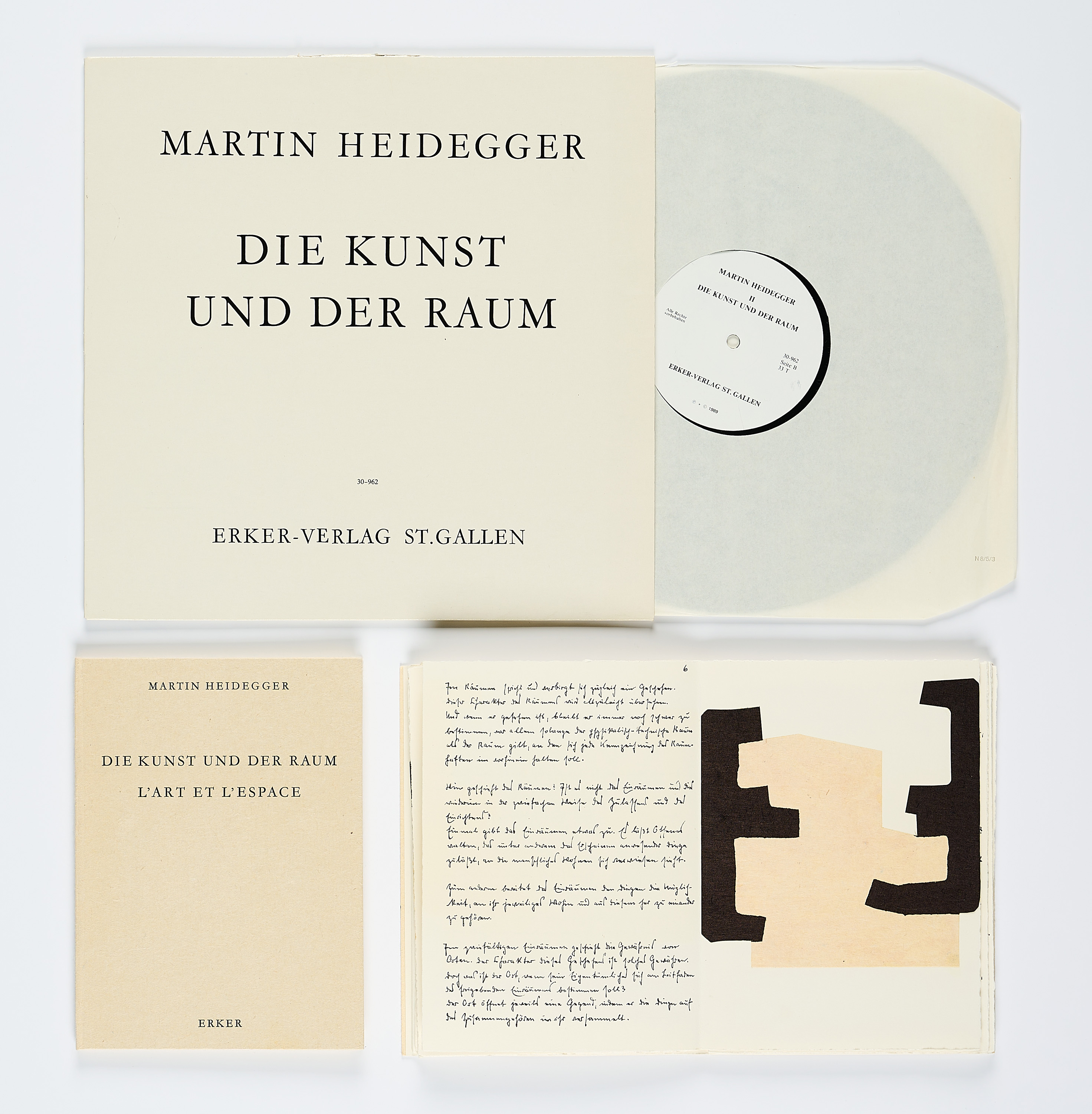 Eduardo Chillida - Martin Heidegger Die Kunst und der Raum, 77366-2, Van Ham Kunstauktionen