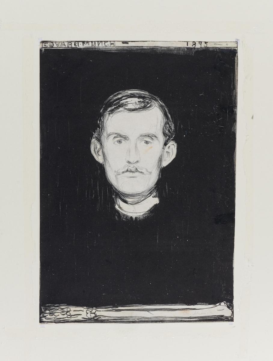 Portrait Künstler Munch Edvard (1863 Loten  - 1944 Ekely),19.&20. Jh.…