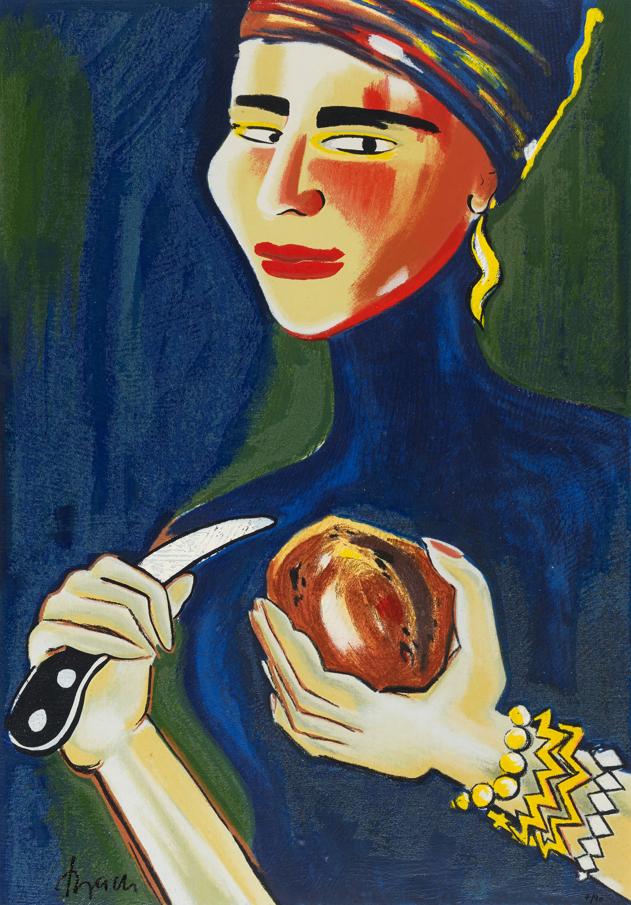 Elvira Bach - Potato peeler, 66569-1, Van Ham Kunstauktionen