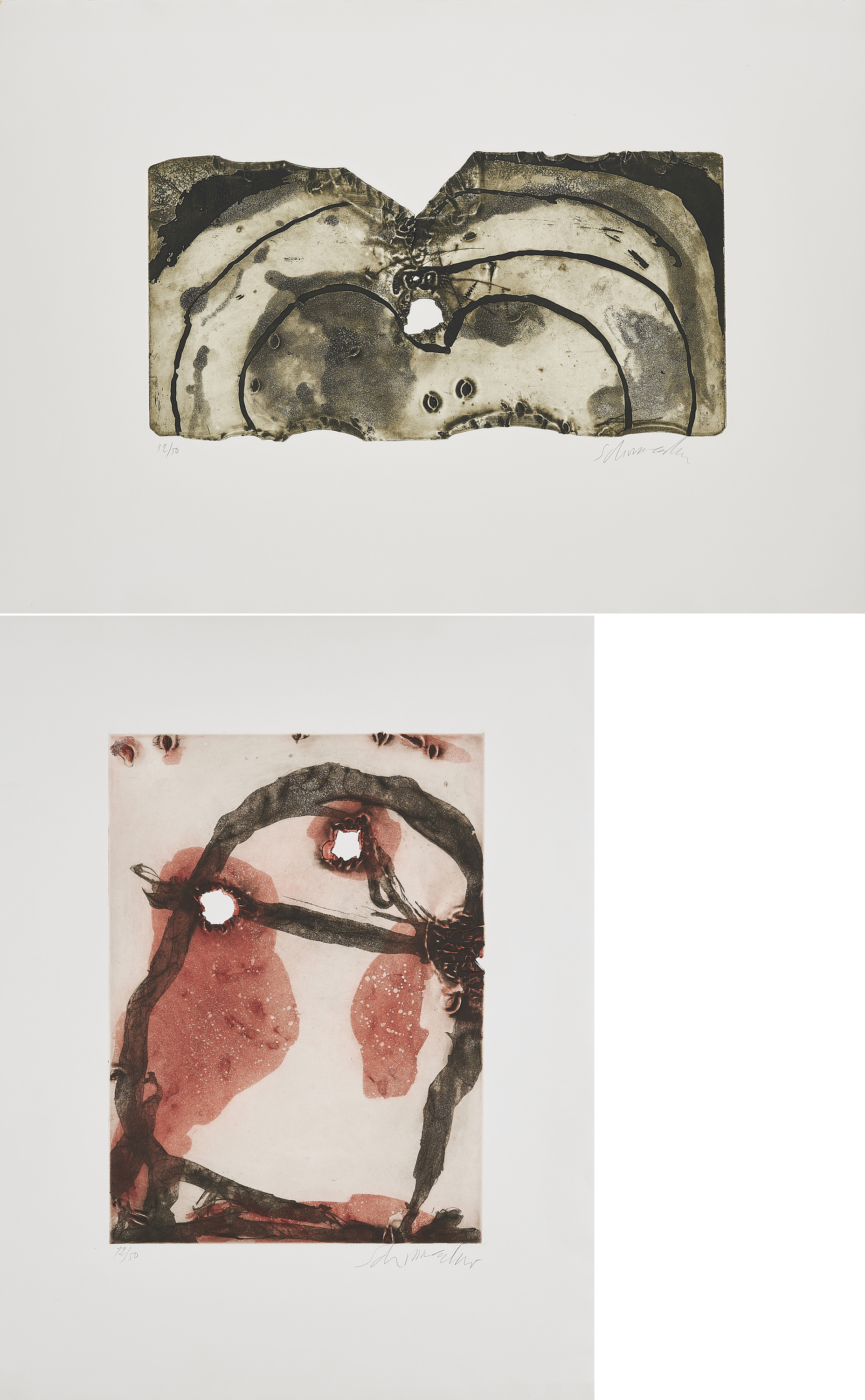 Emil Schumacher - Konvolut von 2 Druckgrafiken, 70450-47, Van Ham Kunstauktionen