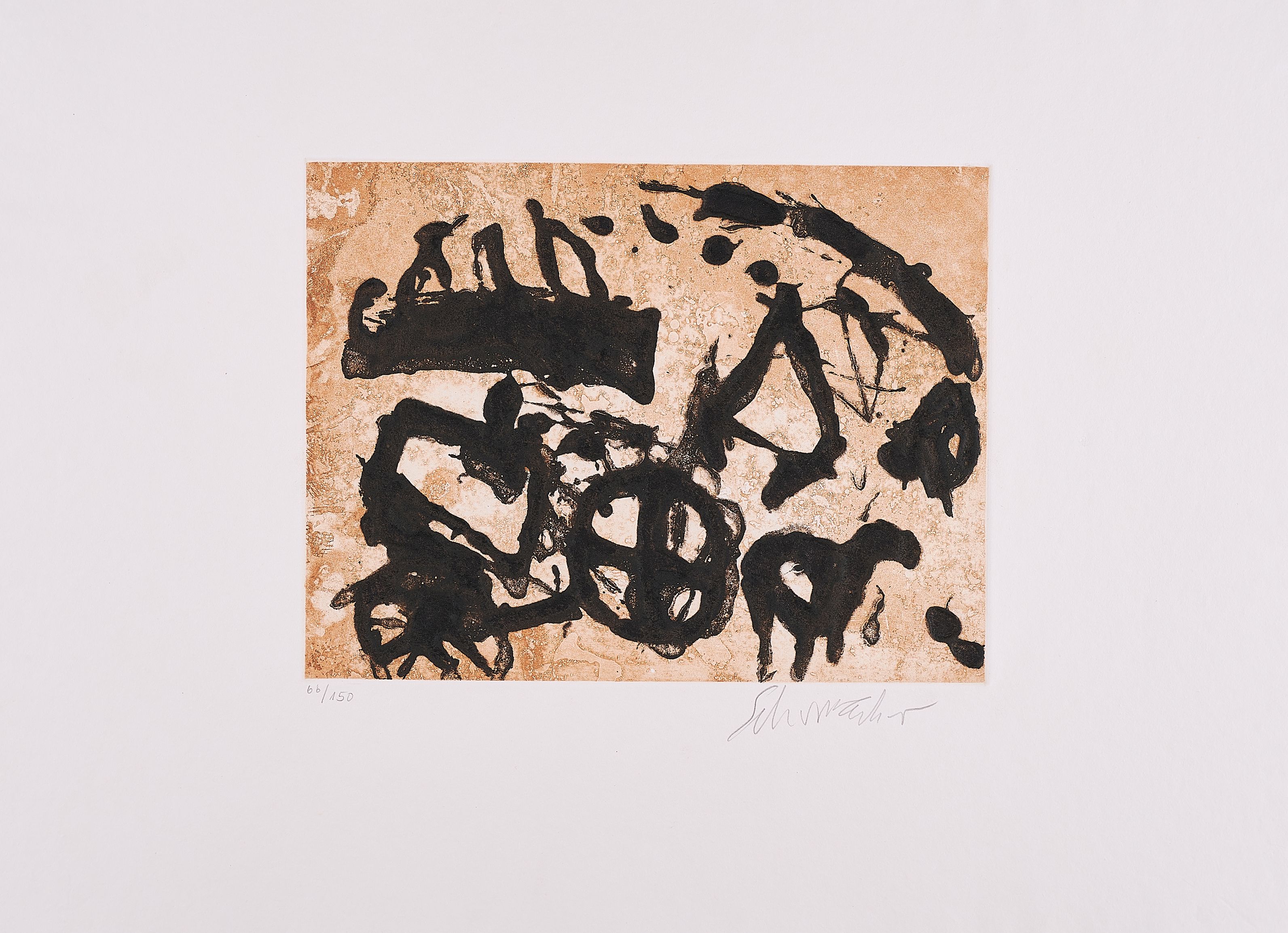 Emil Schumacher - Tortura Aus Kuenstler gegen die Folter, 75687-17, Van Ham Kunstauktionen