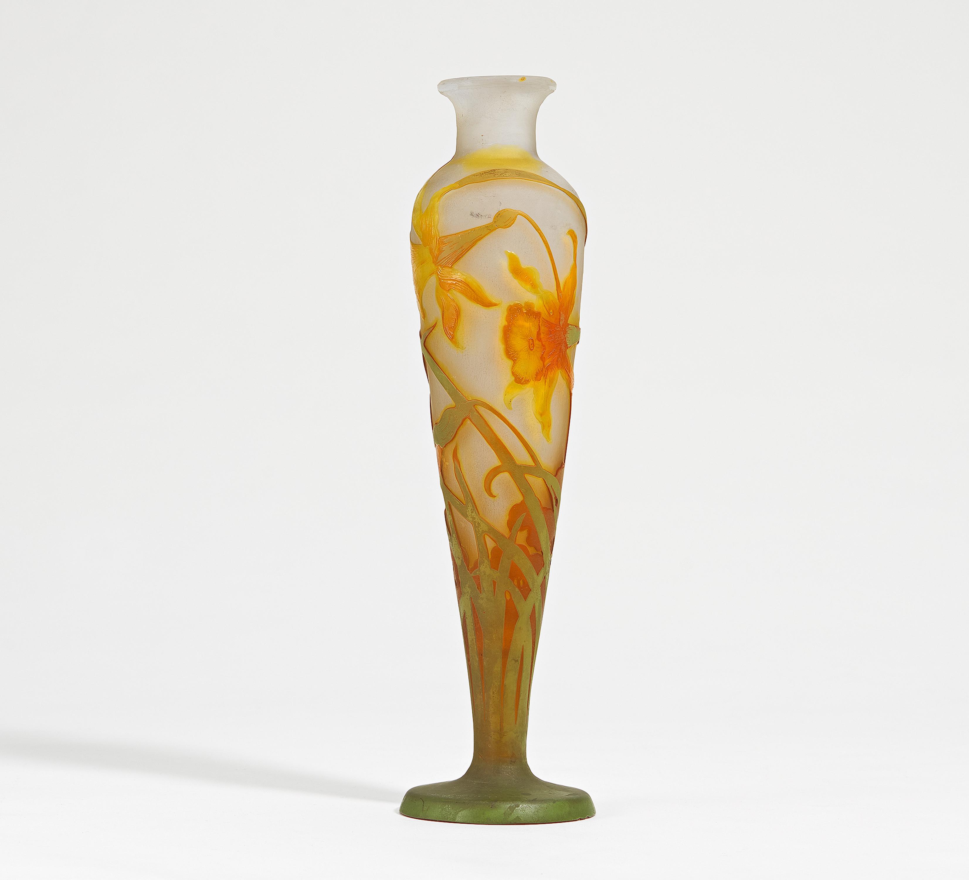 Emile Galle - Vase Narcisses, 74181-1, Van Ham Kunstauktionen