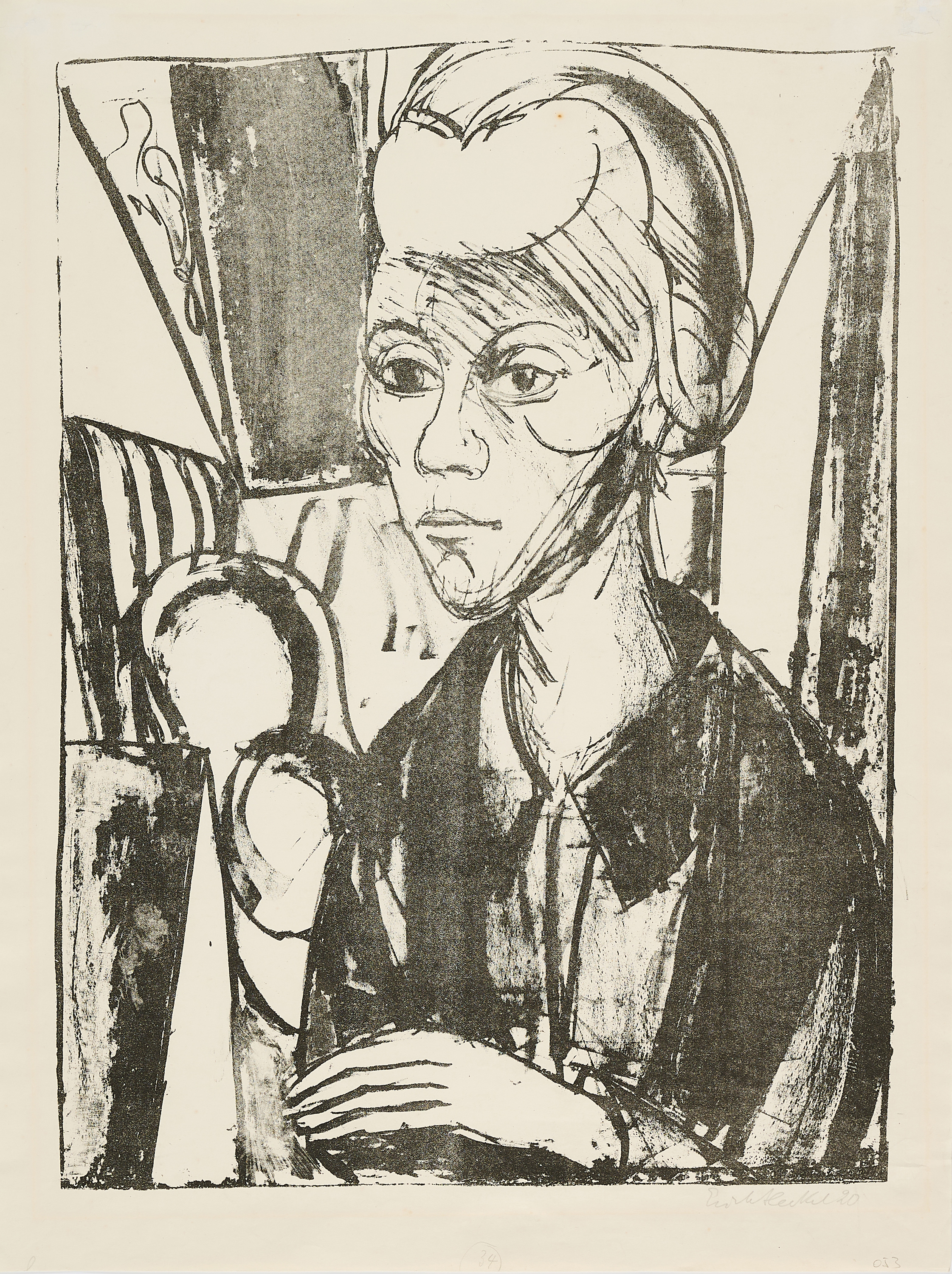 Erich Heckel - Frauenbildnis, 80374-199, Van Ham Kunstauktionen