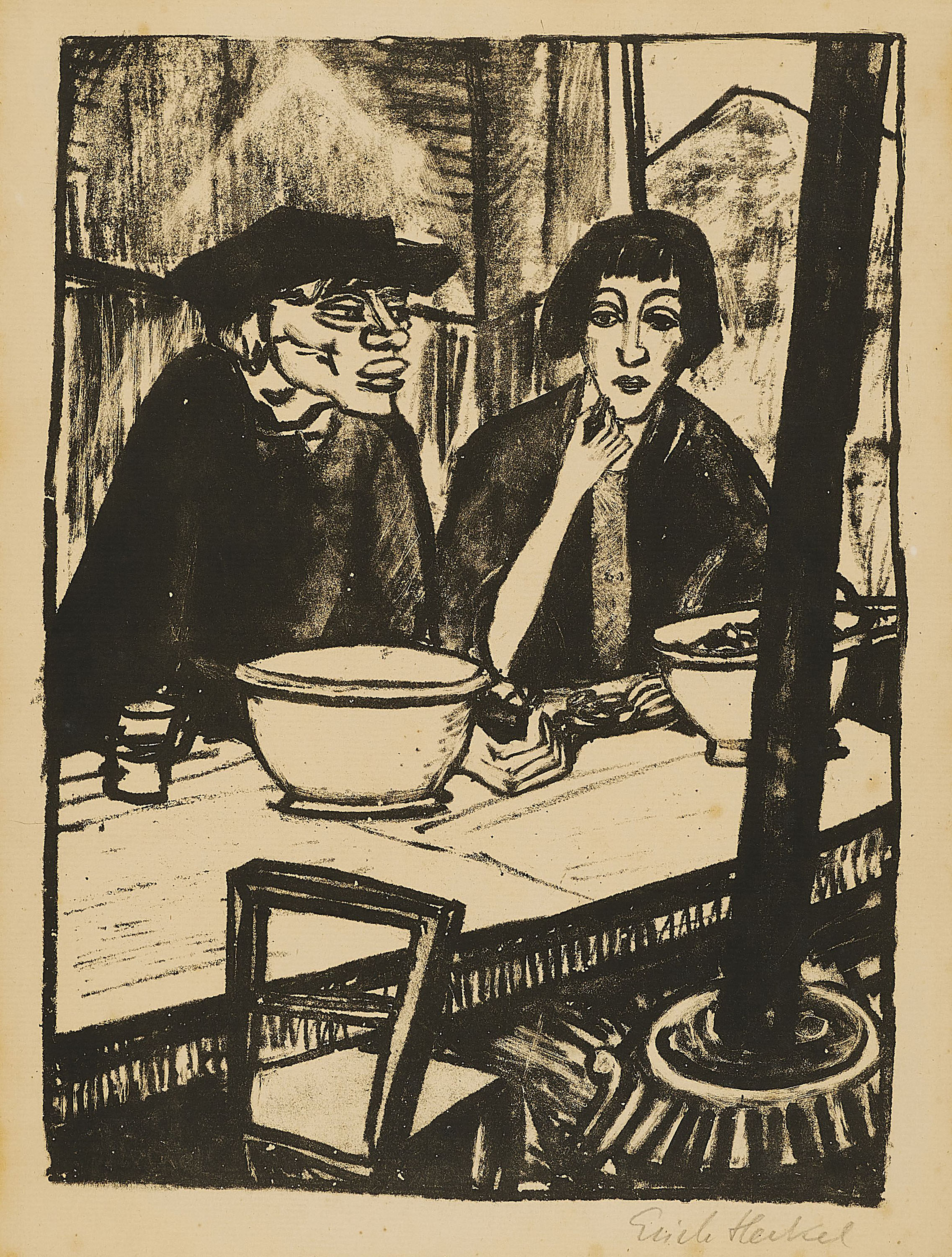 Erich Heckel - In der Muschelstube II, 75293-3, Van Ham Kunstauktionen