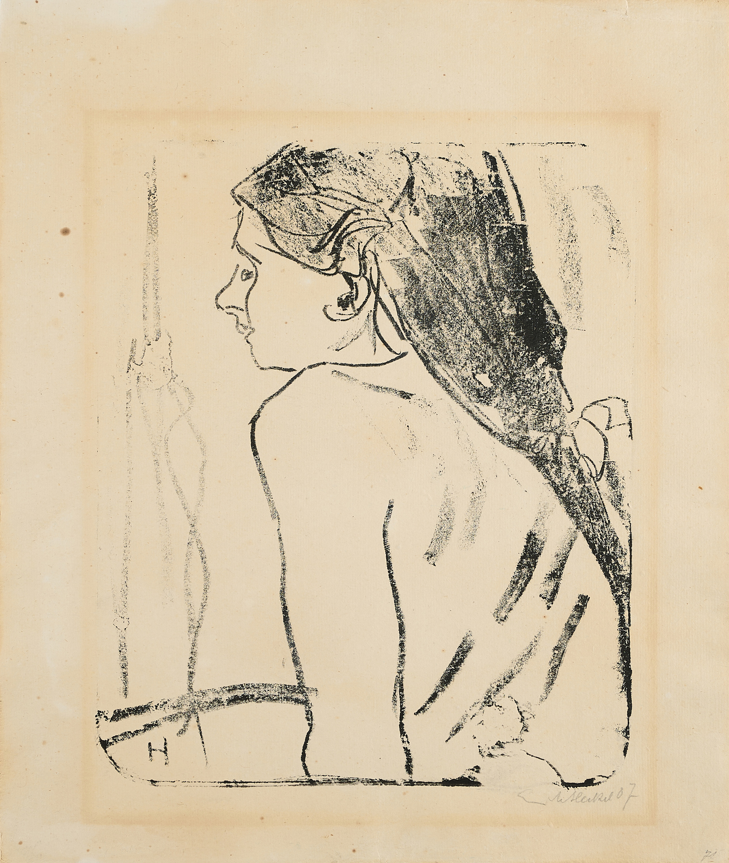 Erich Heckel - Junges Maedchen, 80374-201, Van Ham Kunstauktionen