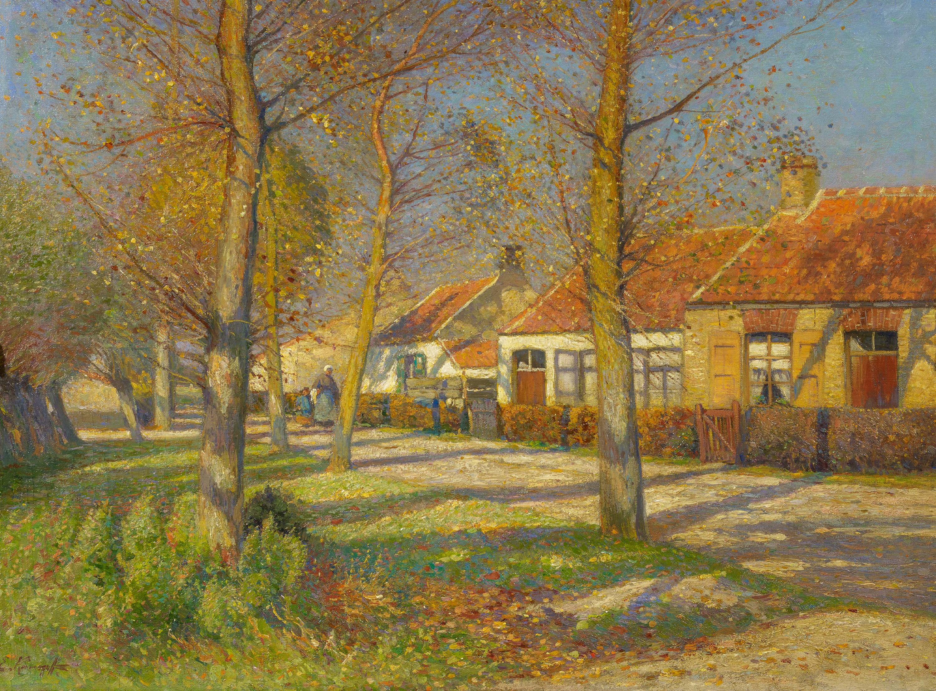 Eugen Kampf - Herbstliche Dorfstrasse, 70556-1, Van Ham Kunstauktionen