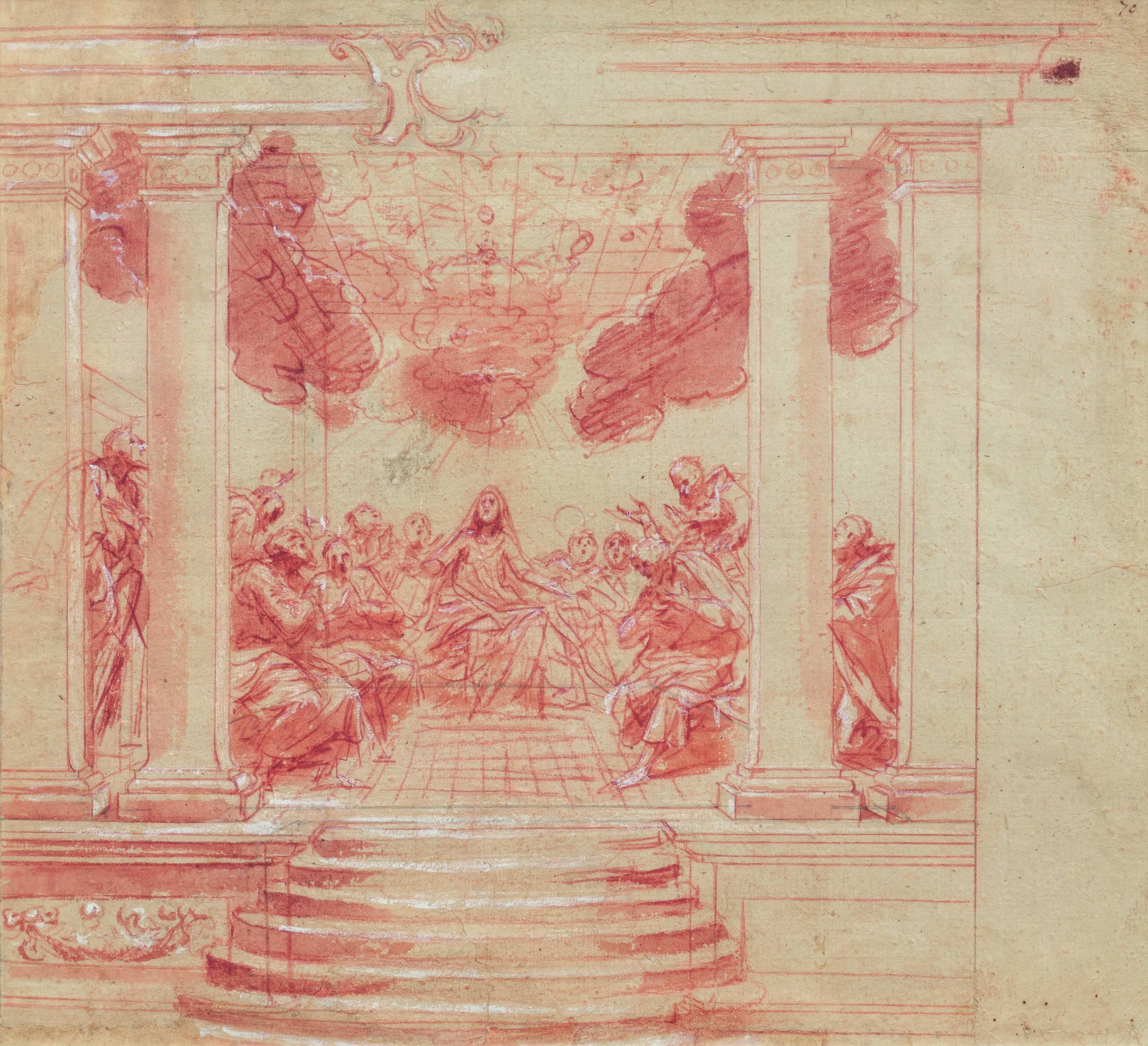 Florentiner Schule - Die Aussendung des Heiligen Geistes, 77740-30, Van Ham Kunstauktionen