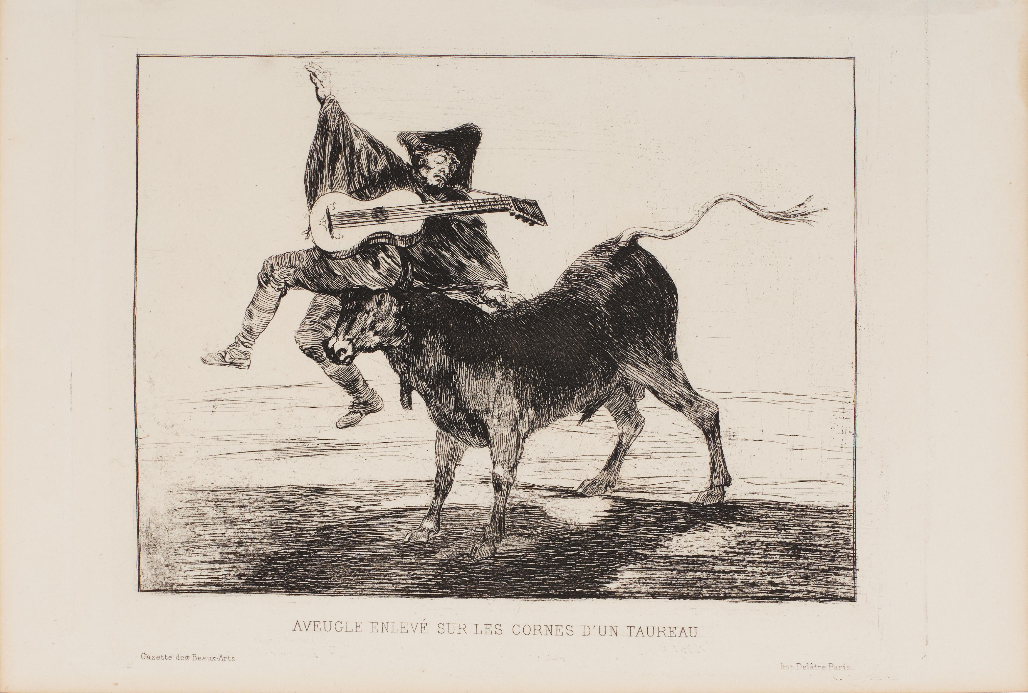 Francisco Jose de Goya y Lucientes - Aveugle enleve sur les cornes dun Taureau, 76000-364, Van Ham Kunstauktionen