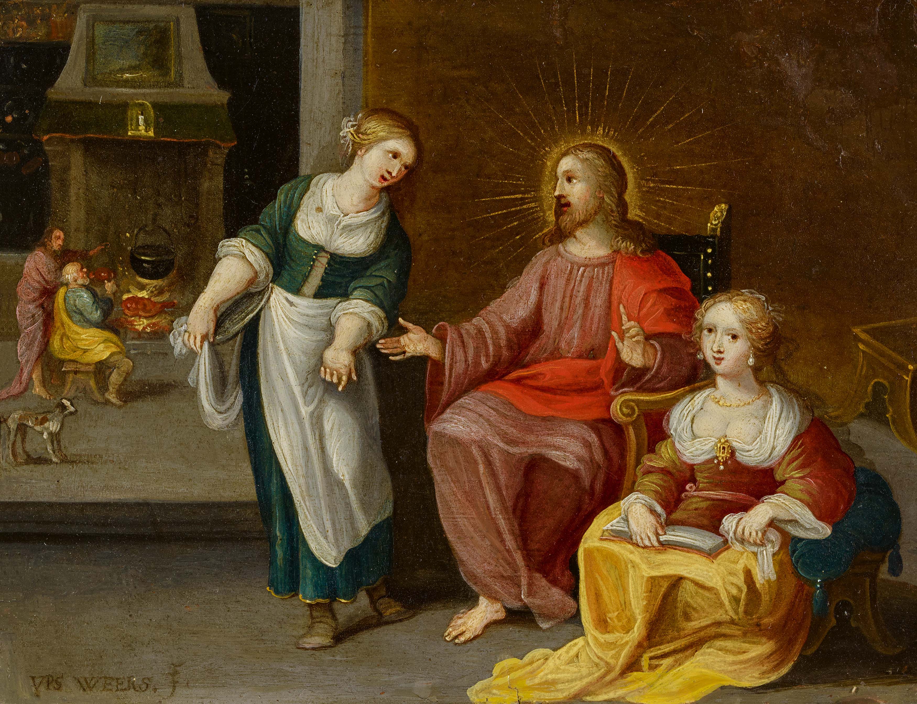 Frans Francken II - Christus bei Martha und Maria Magdalena, 70258-5, Van Ham Kunstauktionen