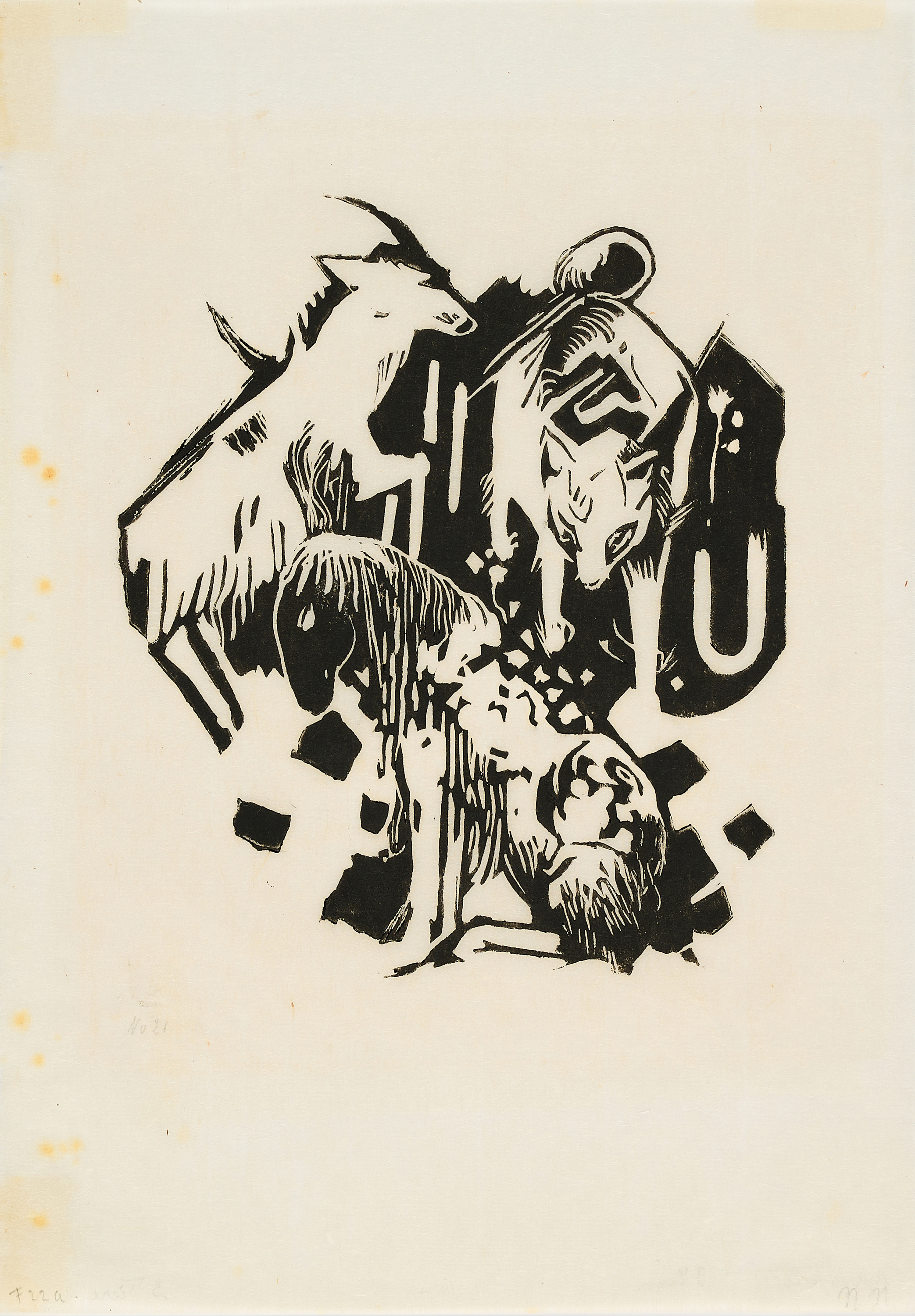 Franz Marc - Drei Tiere, 80374-341, Van Ham Kunstauktionen