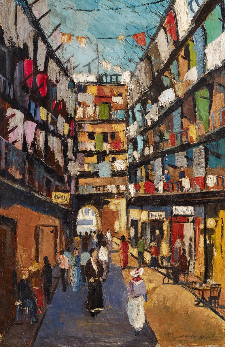 French Master - Belebte Strasse in einer nordafrikanischen Stadt, 64355-11, Van Ham Kunstauktionen