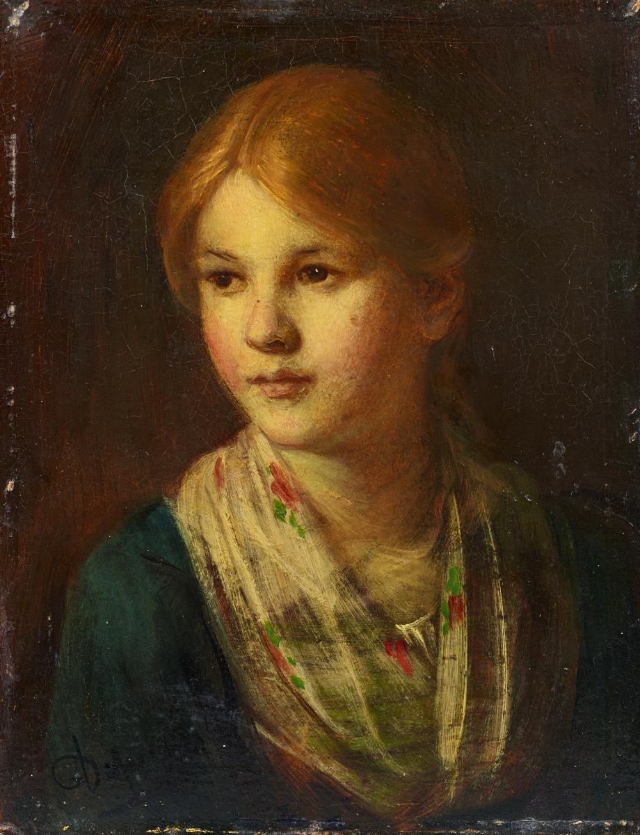 Franz von Defregger - Portrait eines Tiroler Maedchens, 66506-1, Van Ham Kunstauktionen
