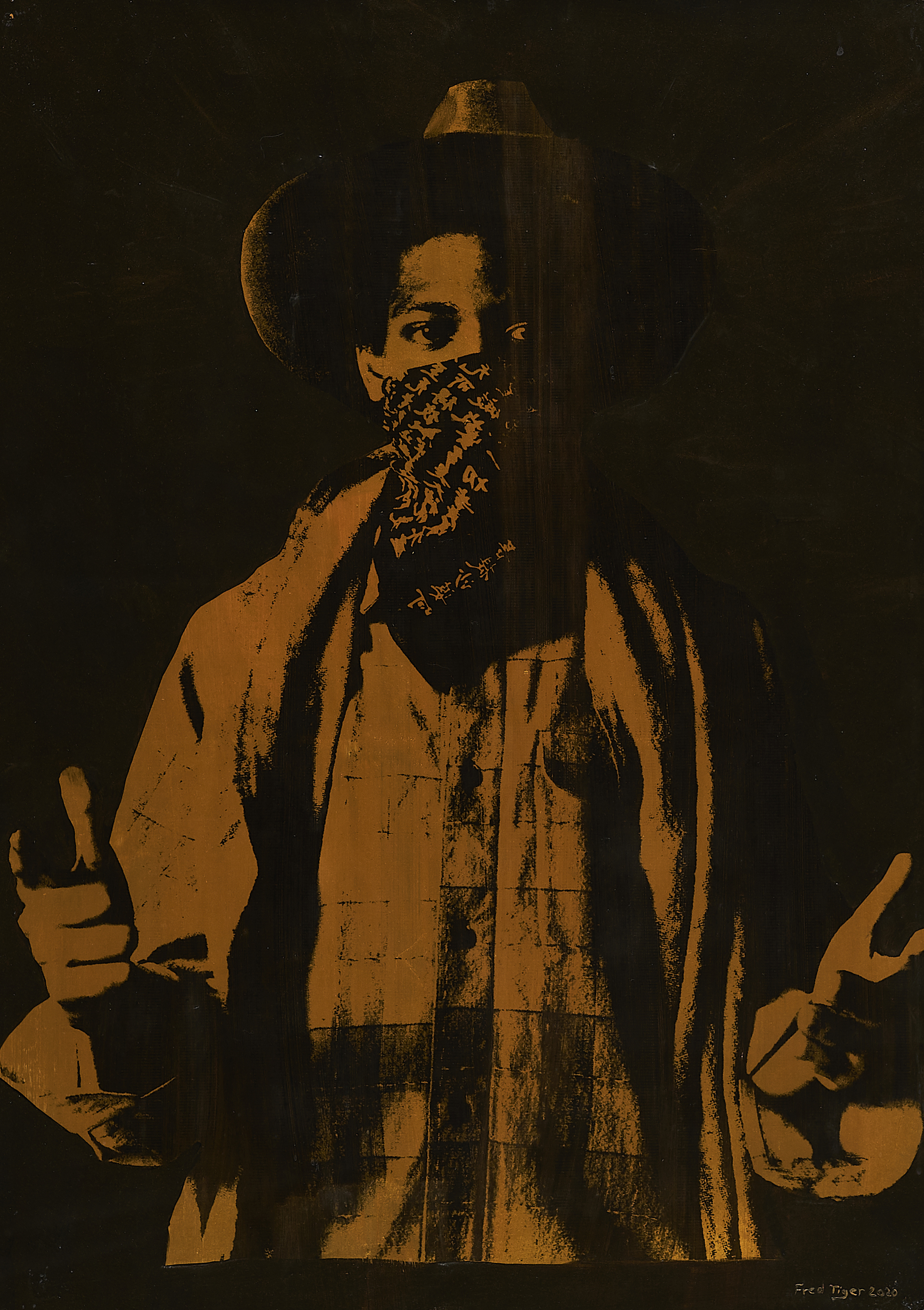 Fred Tiger - Basquiat in Gold, 74295-3, Van Ham Kunstauktionen