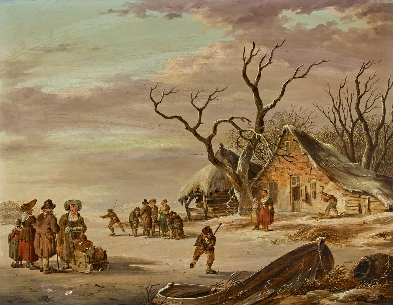 Fredericus Theodorus Renard - Wintertag auf dem Eise, 60204-1, Van Ham Kunstauktionen