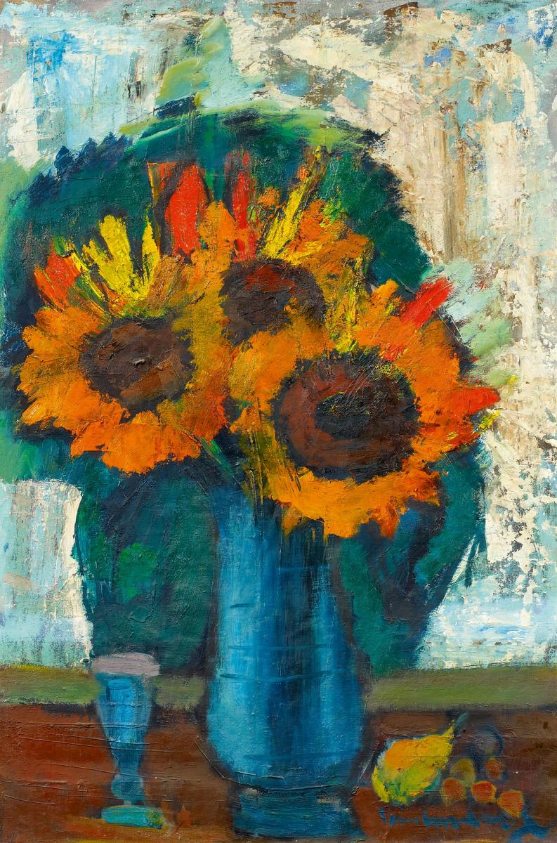 Friedrich Vordemberge - Stillleben mit Sonnenblumen, 55710-1, Van Ham Kunstauktionen