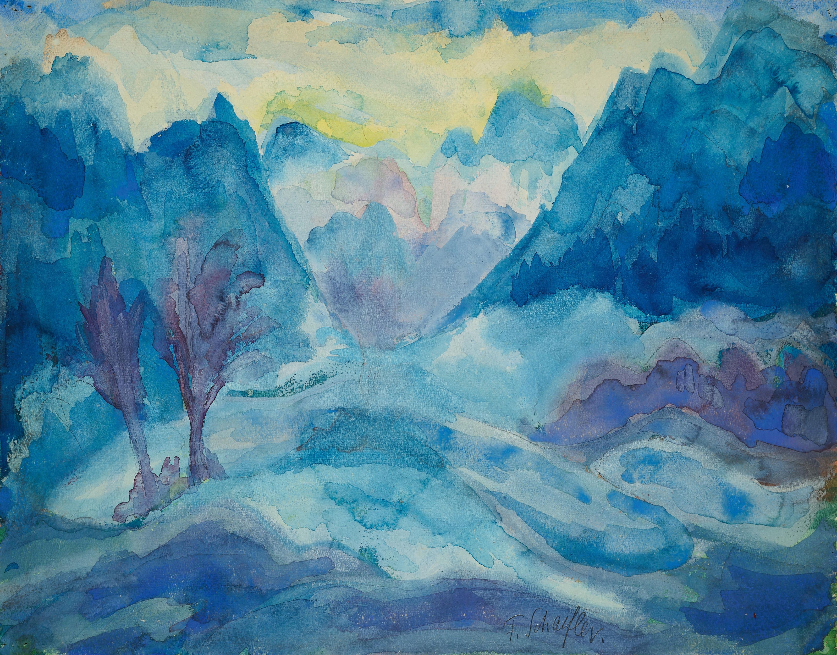 Fritz Schaefler - Berge im Winter, 79006-4700, Van Ham Kunstauktionen