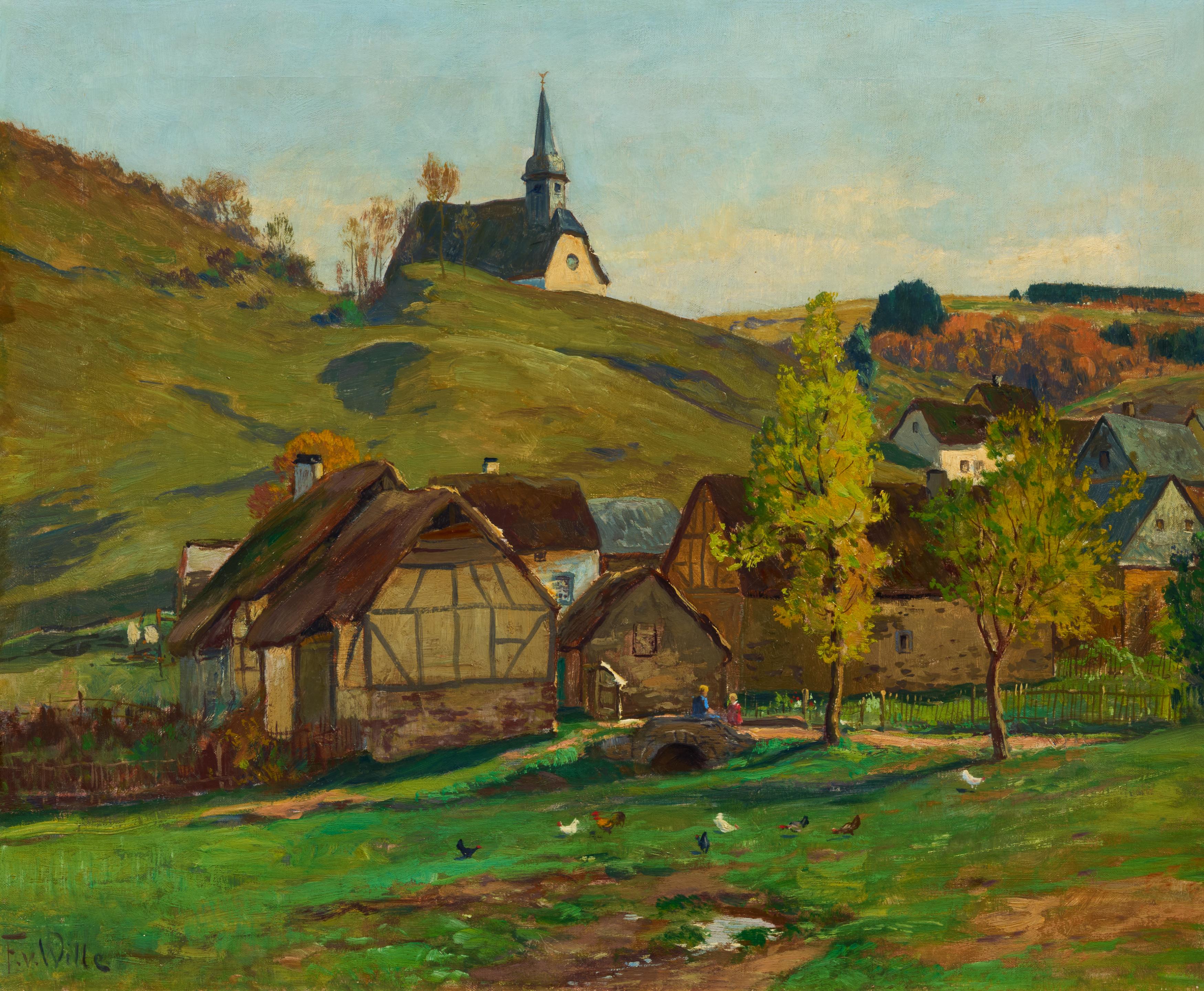 Fritz von Wille - Eifeldorf, 77362-20, Van Ham Kunstauktionen