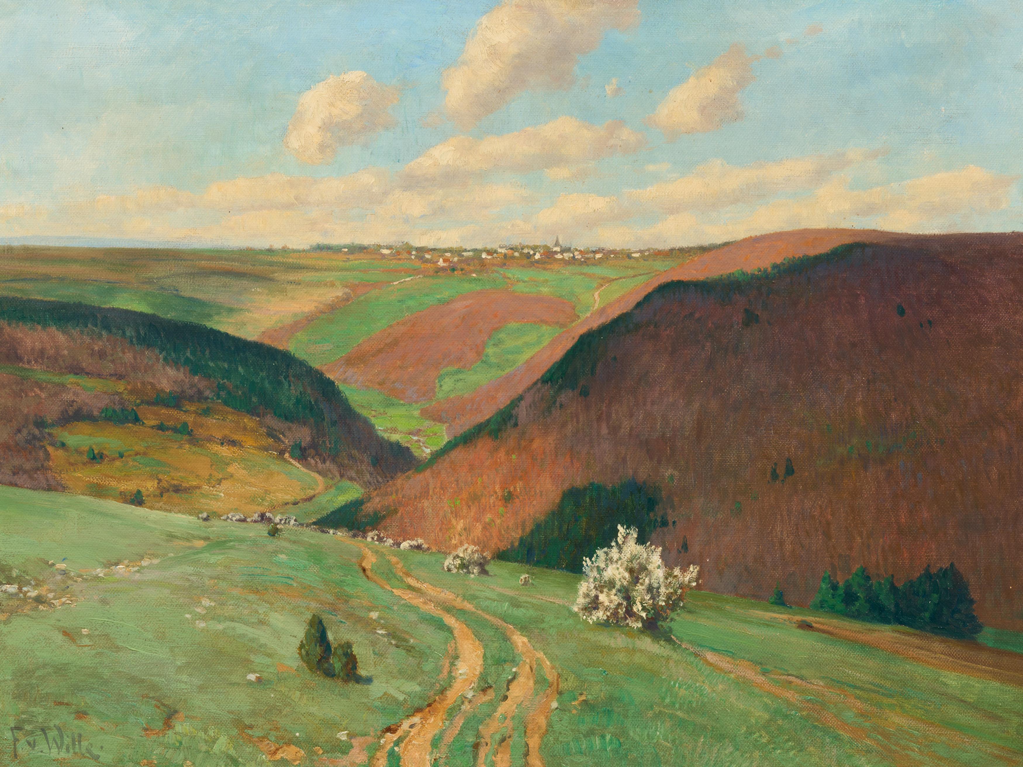 Fritz von Wille - Fruehlingslandschaft bei Schleiden, 73928-2, Van Ham Kunstauktionen