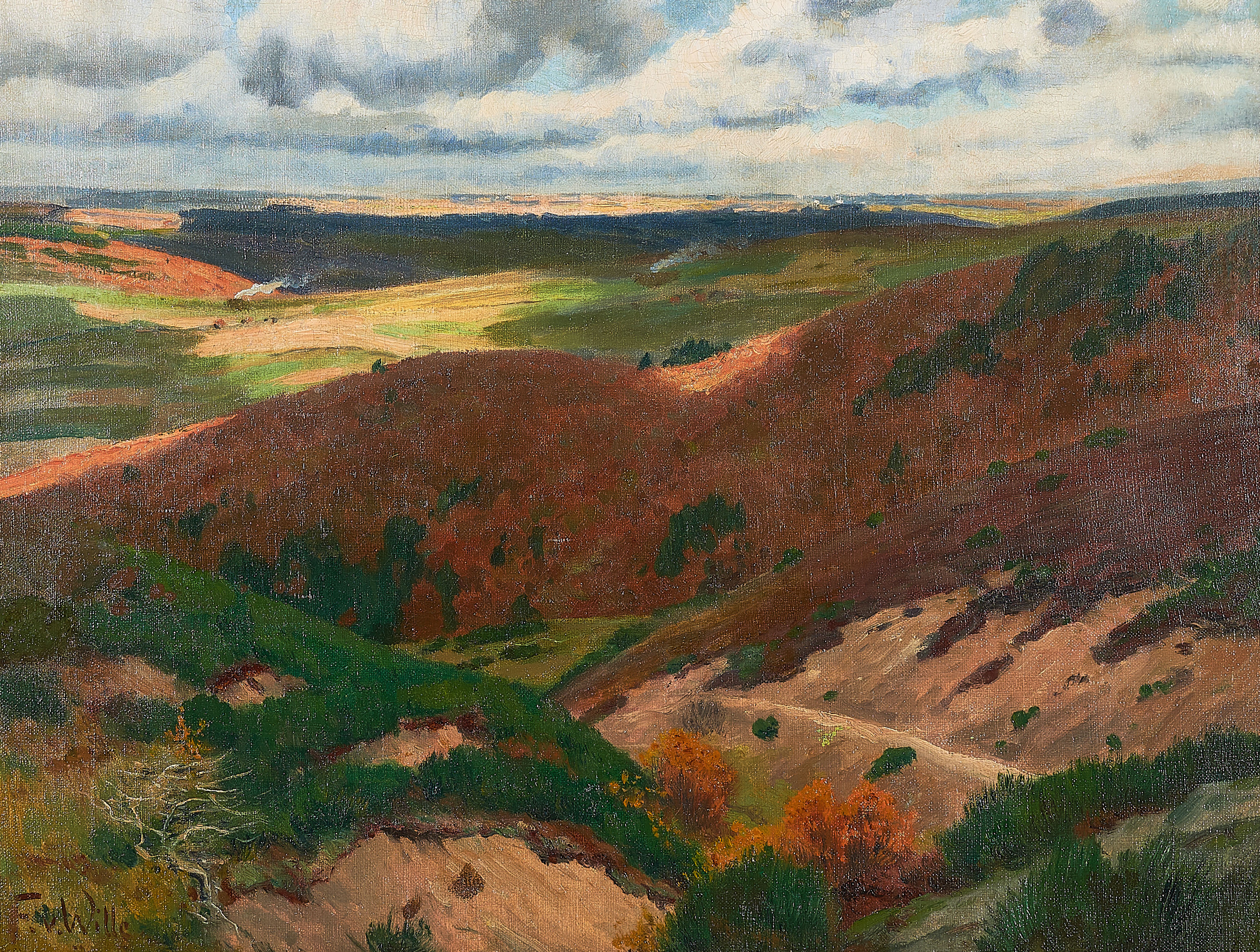 Fritz von Wille - Weite Eifellandschaft, 69460-1, Van Ham Kunstauktionen