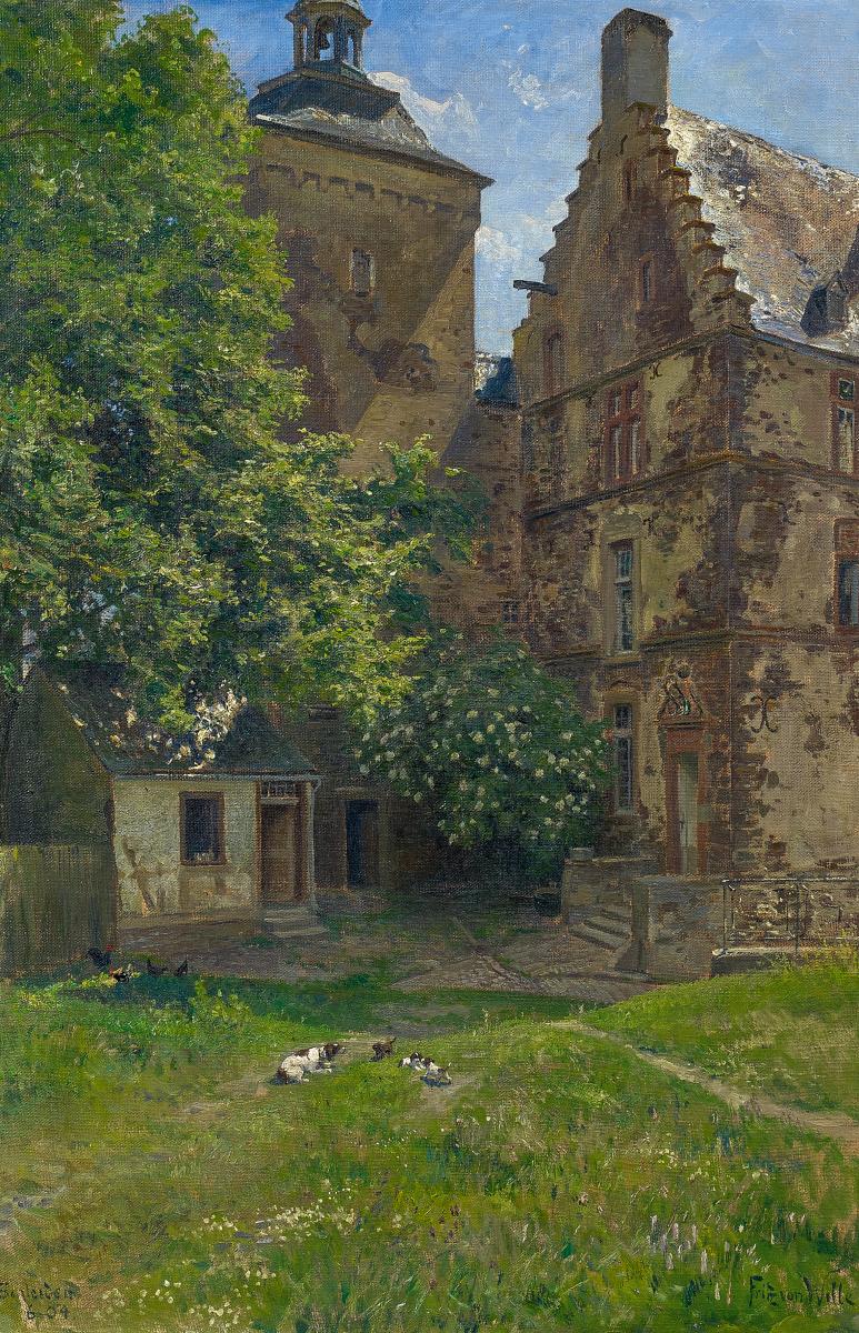 Fritz von Wille - Ein stiller Winkel, 57720-1, Van Ham Kunstauktionen