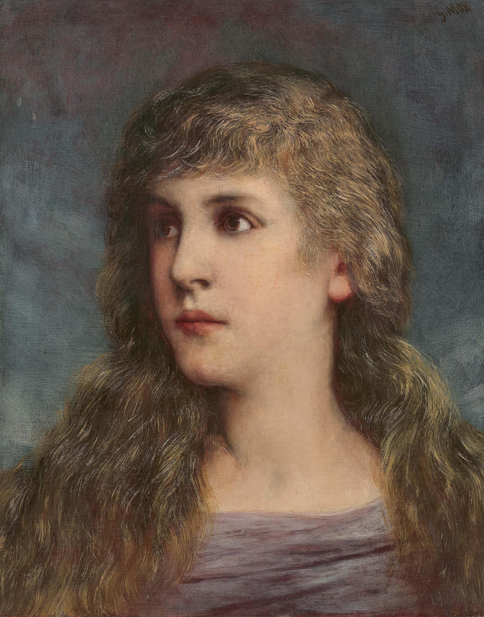 Gabriel Cornelius von Max - Bildnis einer jungen Frau, 76949-8, Van Ham Kunstauktionen
