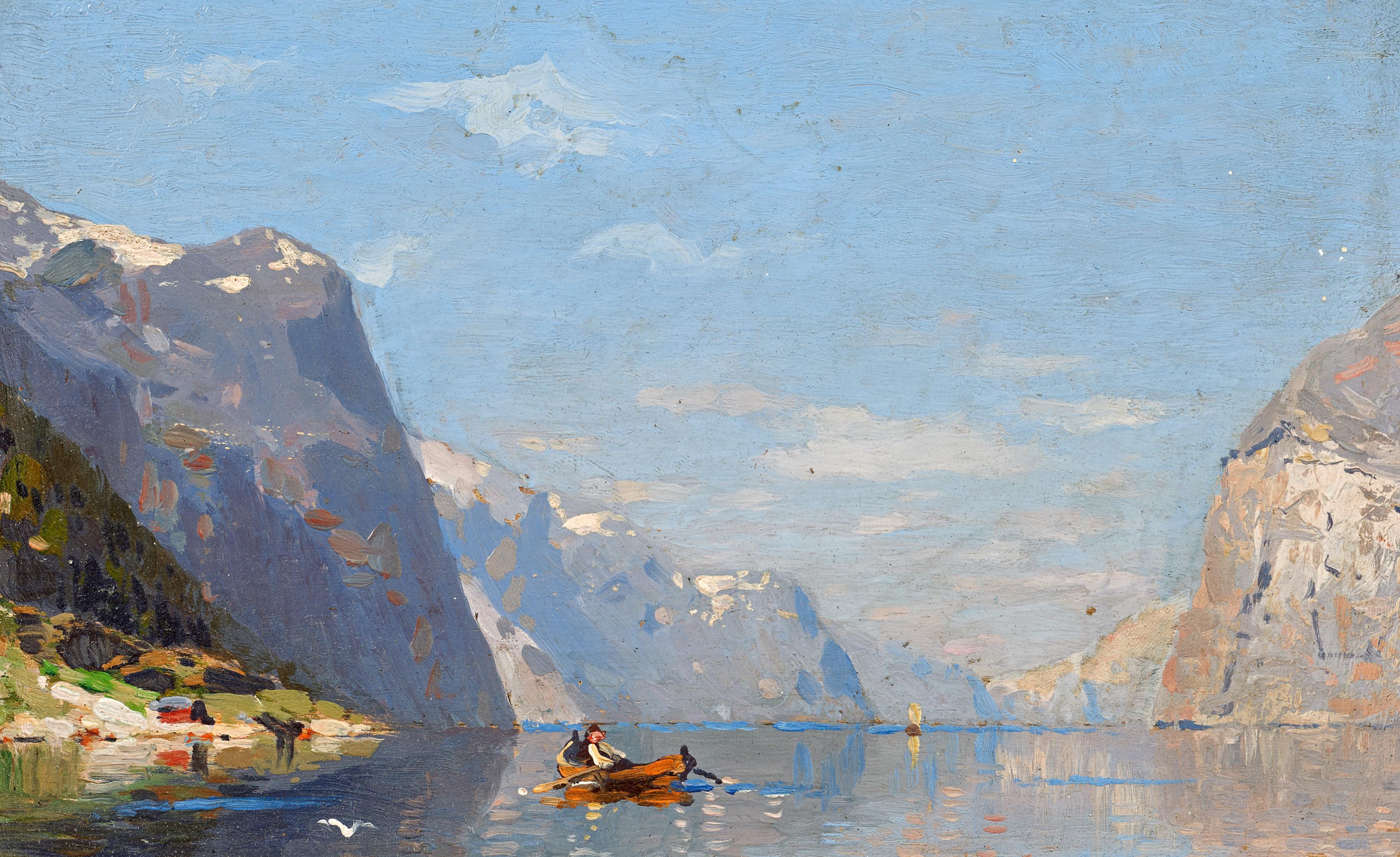 Georg Anton Rasmussen - Sommertag im Fjord, 81953-3, Van Ham Kunstauktionen