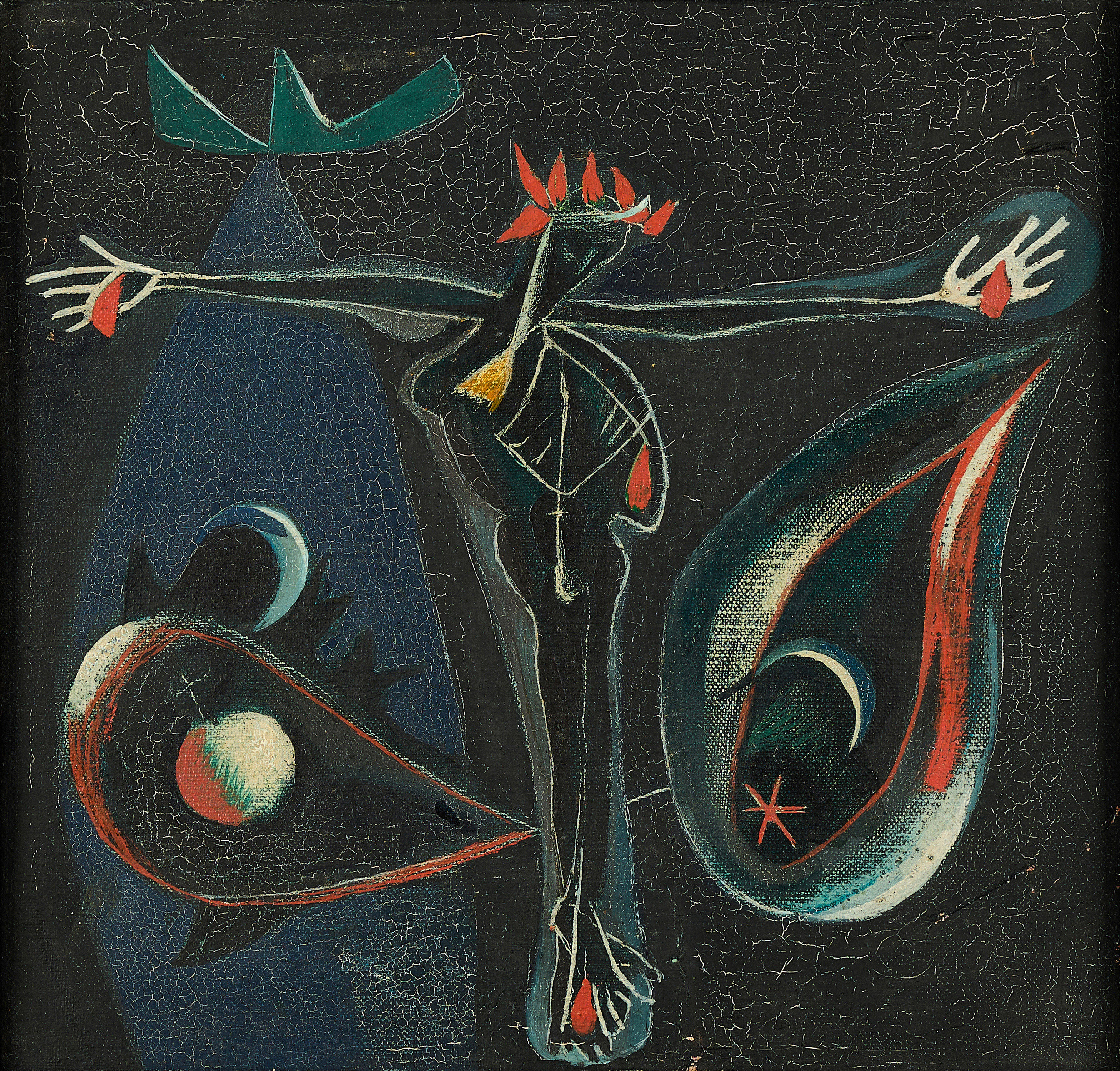 Georg Meistermann - Ohne Titel Kreuzigung, 60174-136, Van Ham Kunstauktionen