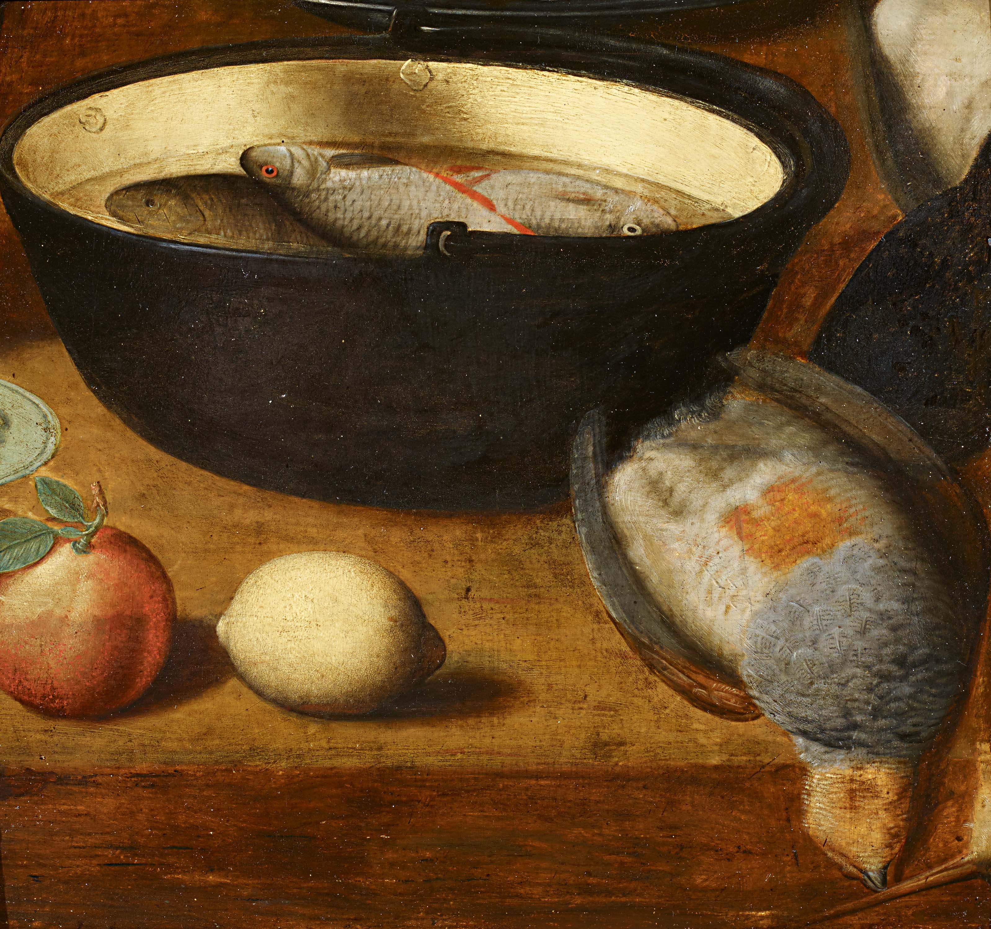 Georg Flegel - Stillleben mit Fischen in einer Schuessel einer erlegten Taube und Fruechten, 67263-3, Van Ham Kunstauktionen