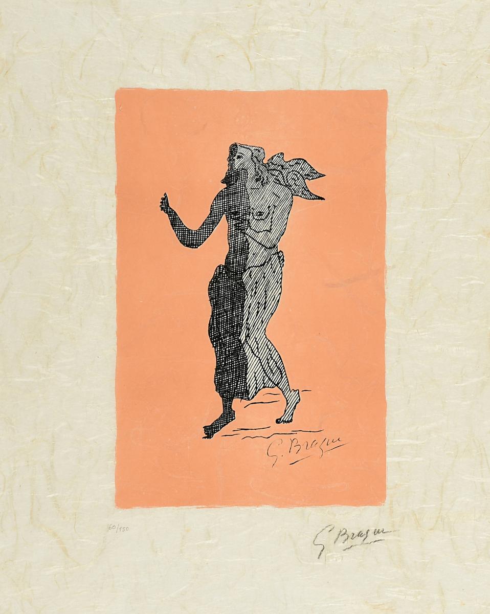 Georges Braque - Personnages sur fond rose, 64471-1, Van Ham Kunstauktionen