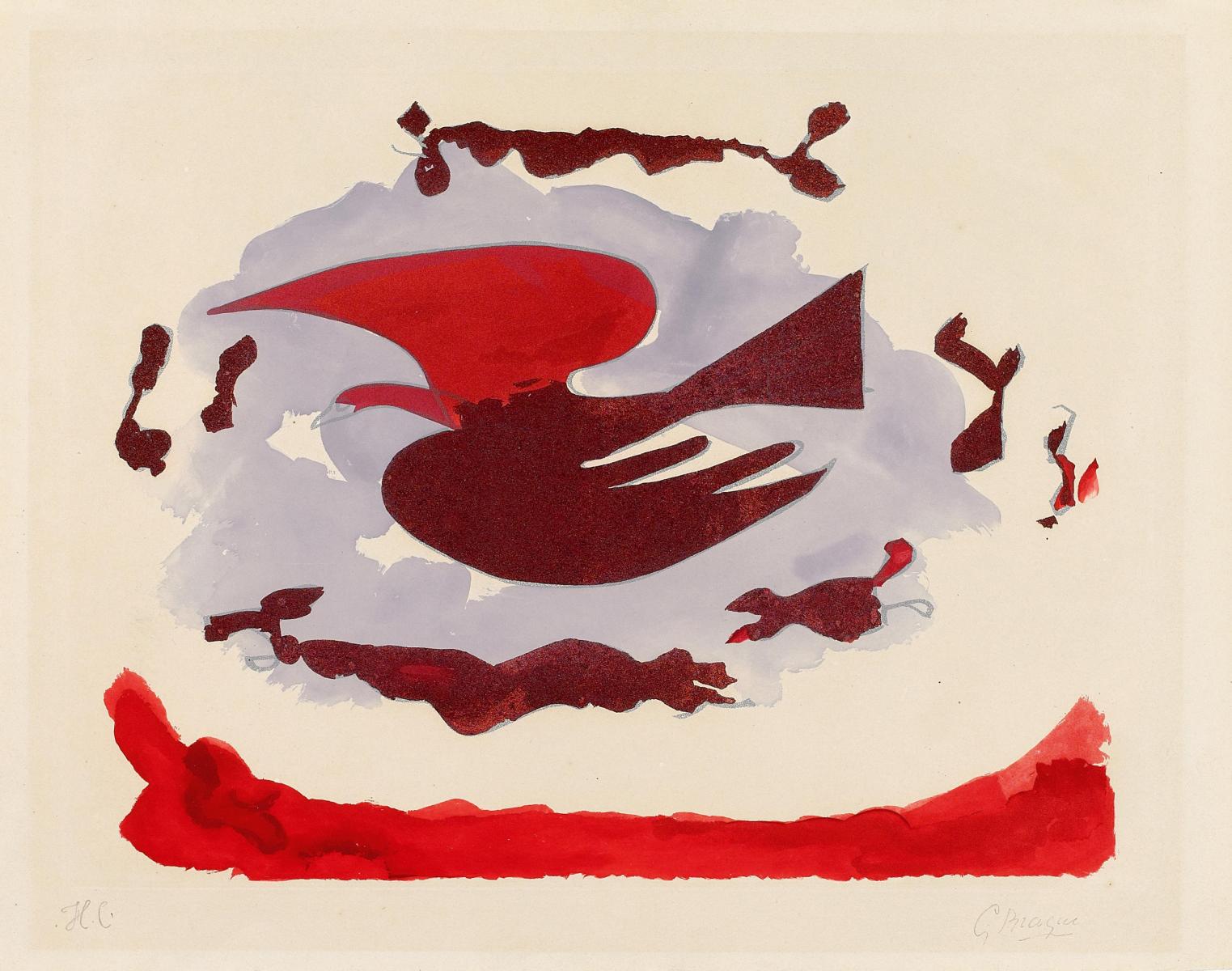 Georges Braque - Aus Lordre des oiseaux, 54926-3, Van Ham Kunstauktionen