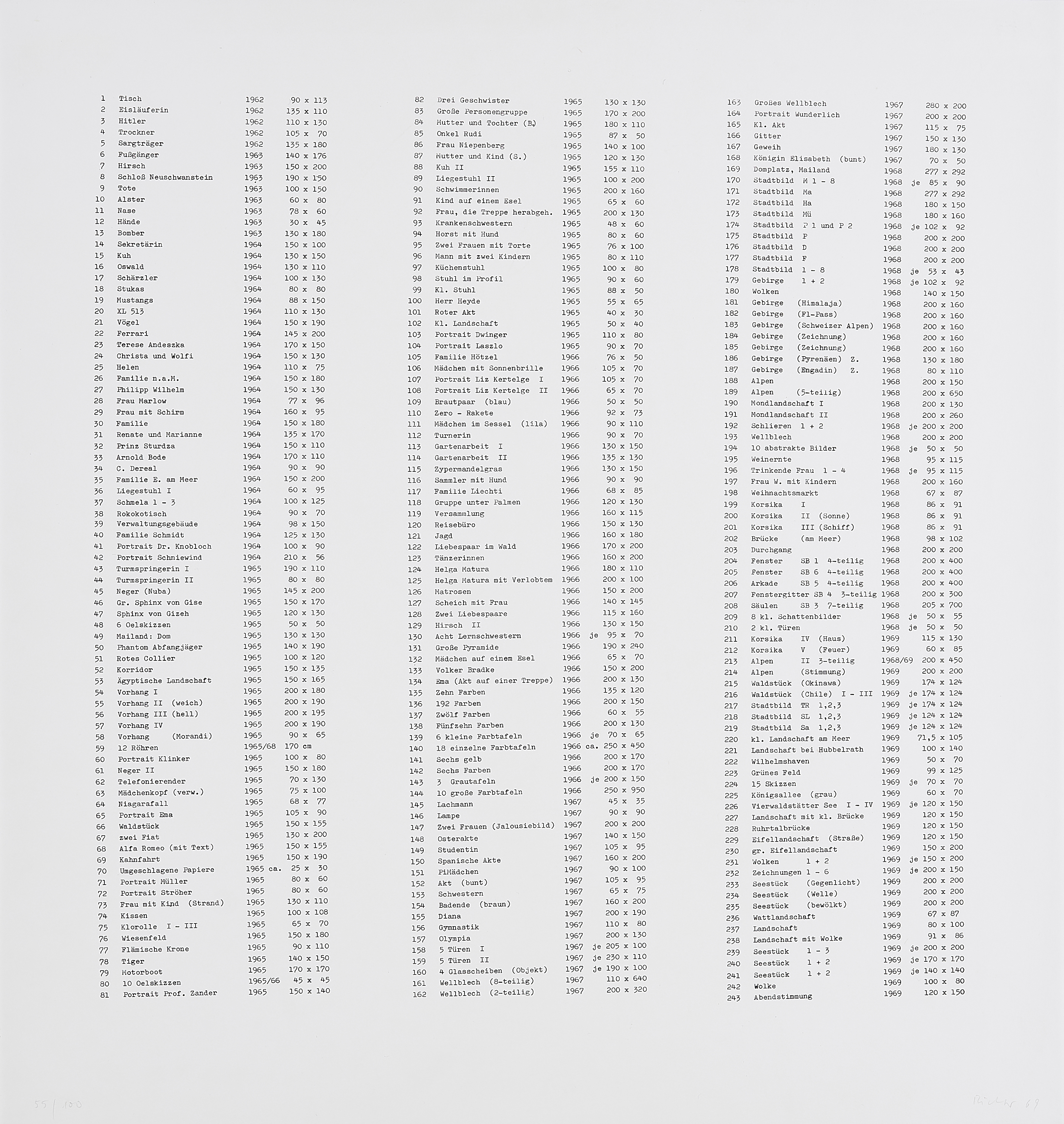 Gerhard Richter - Bilderverzeichnis, 70688-4, Van Ham Kunstauktionen