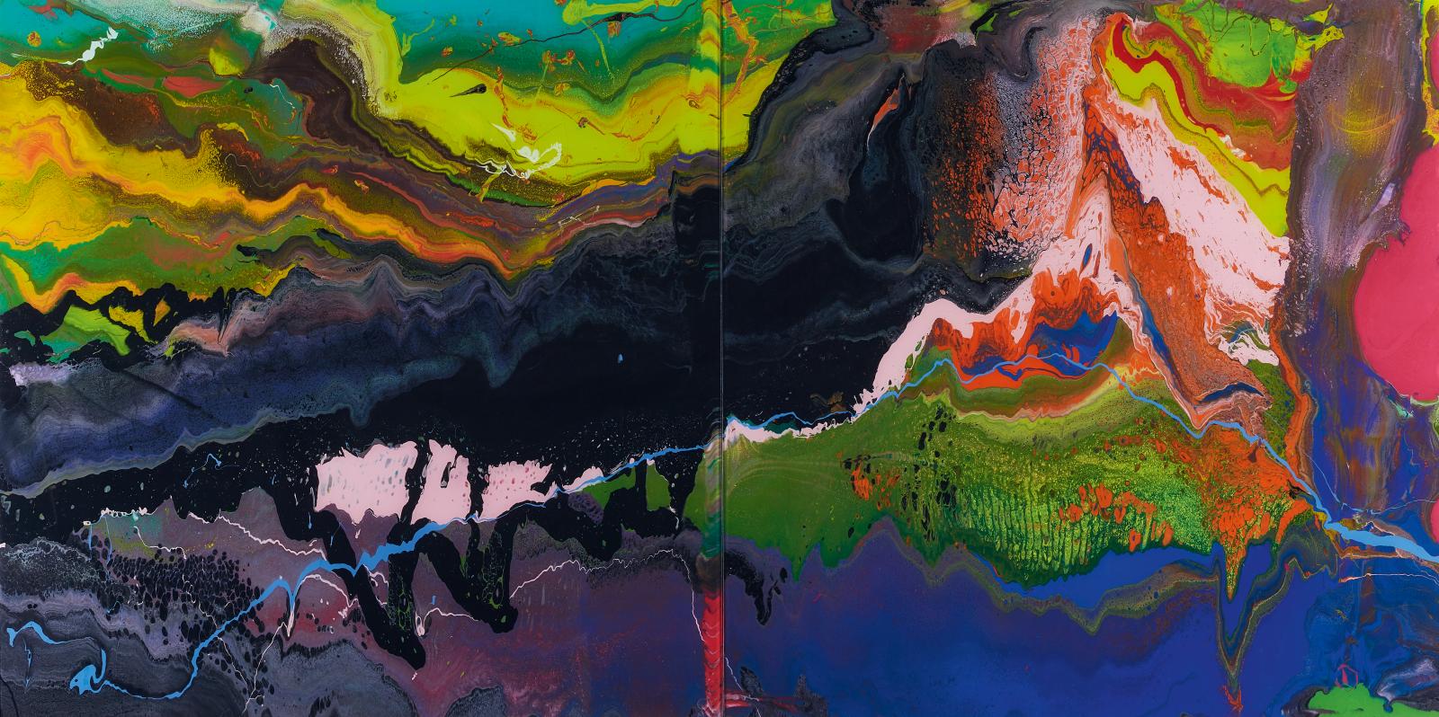 Gerhard Richter - Flow P16, 65387-2, Van Ham Kunstauktionen