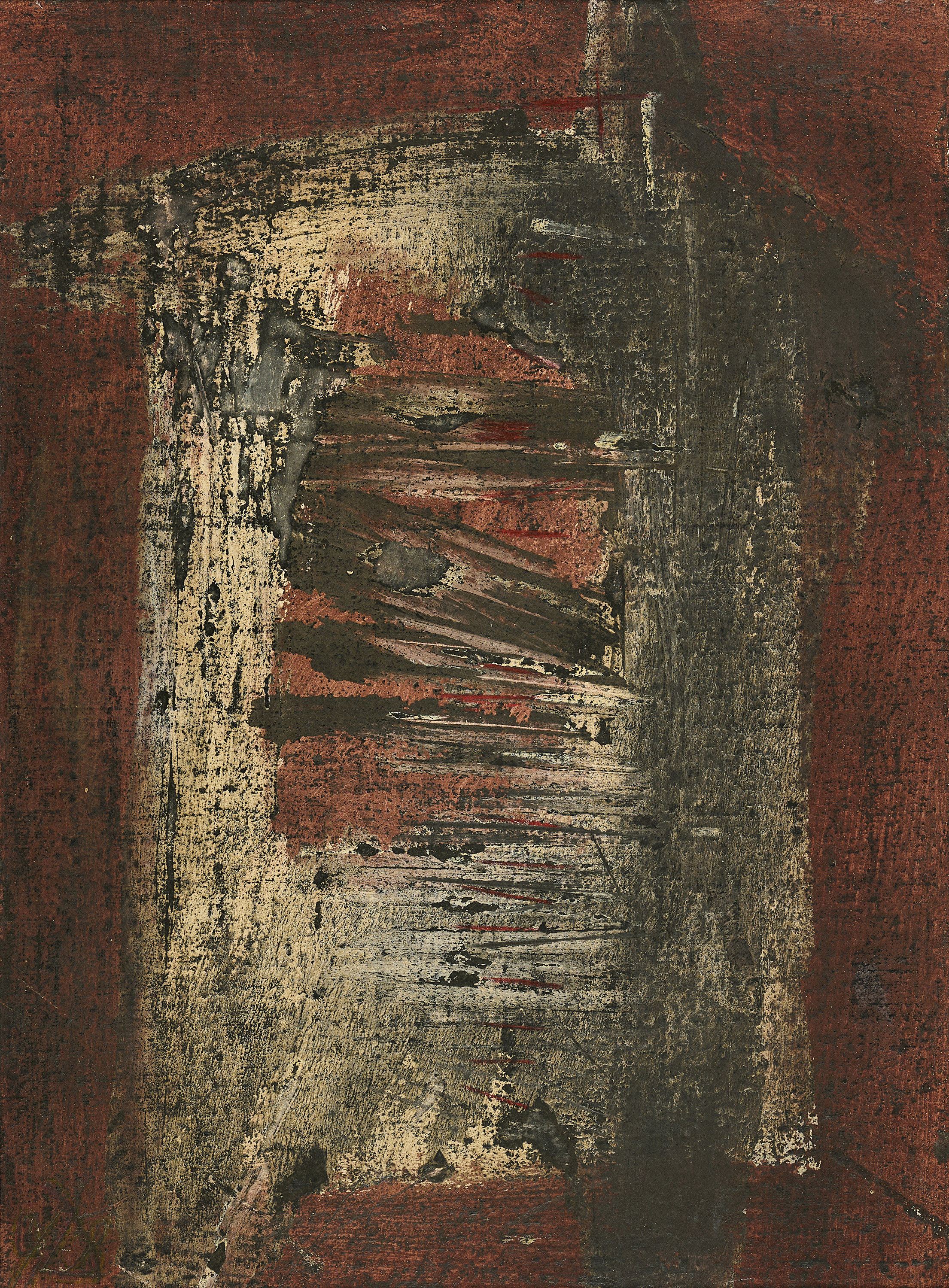 Gustav Deppe - Turm Rot-Weiss, 60174-107, Van Ham Kunstauktionen