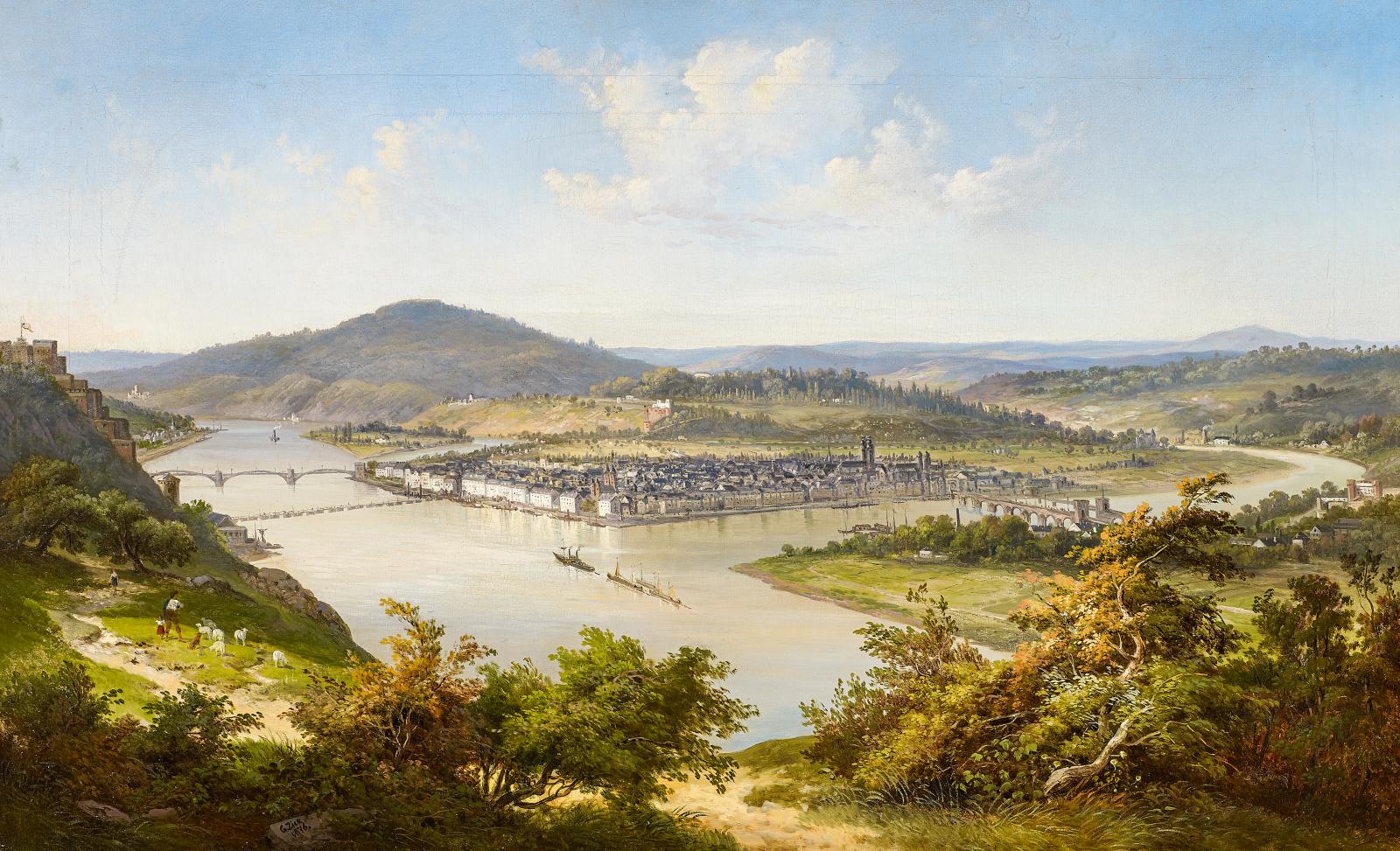 Gustav Zick - Ansicht von Koblenz, 57028-1, Van Ham Kunstauktionen