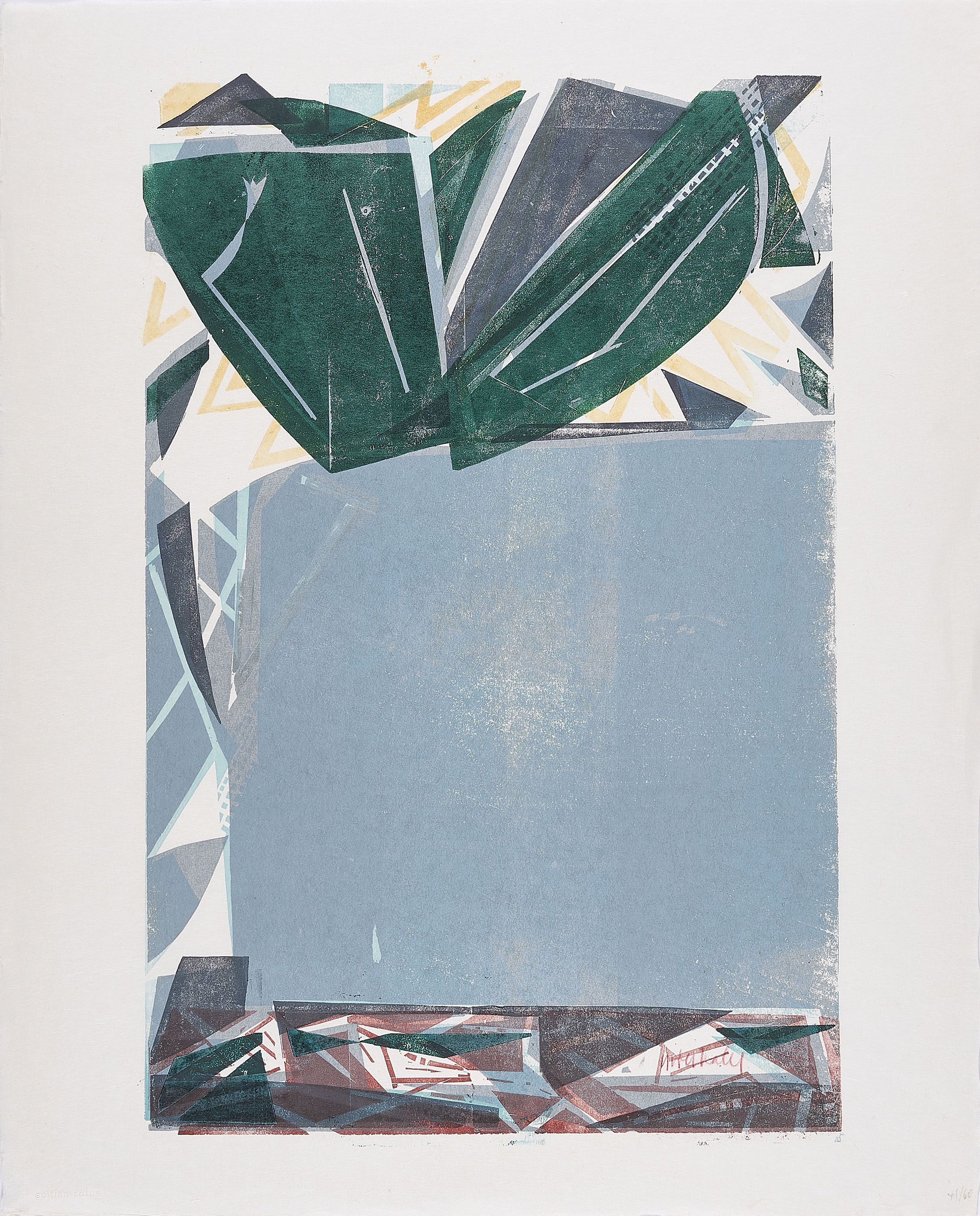 HAP Grieshaber - Blaue Vase Hommage a Cezanne, 73288-183, Van Ham Kunstauktionen