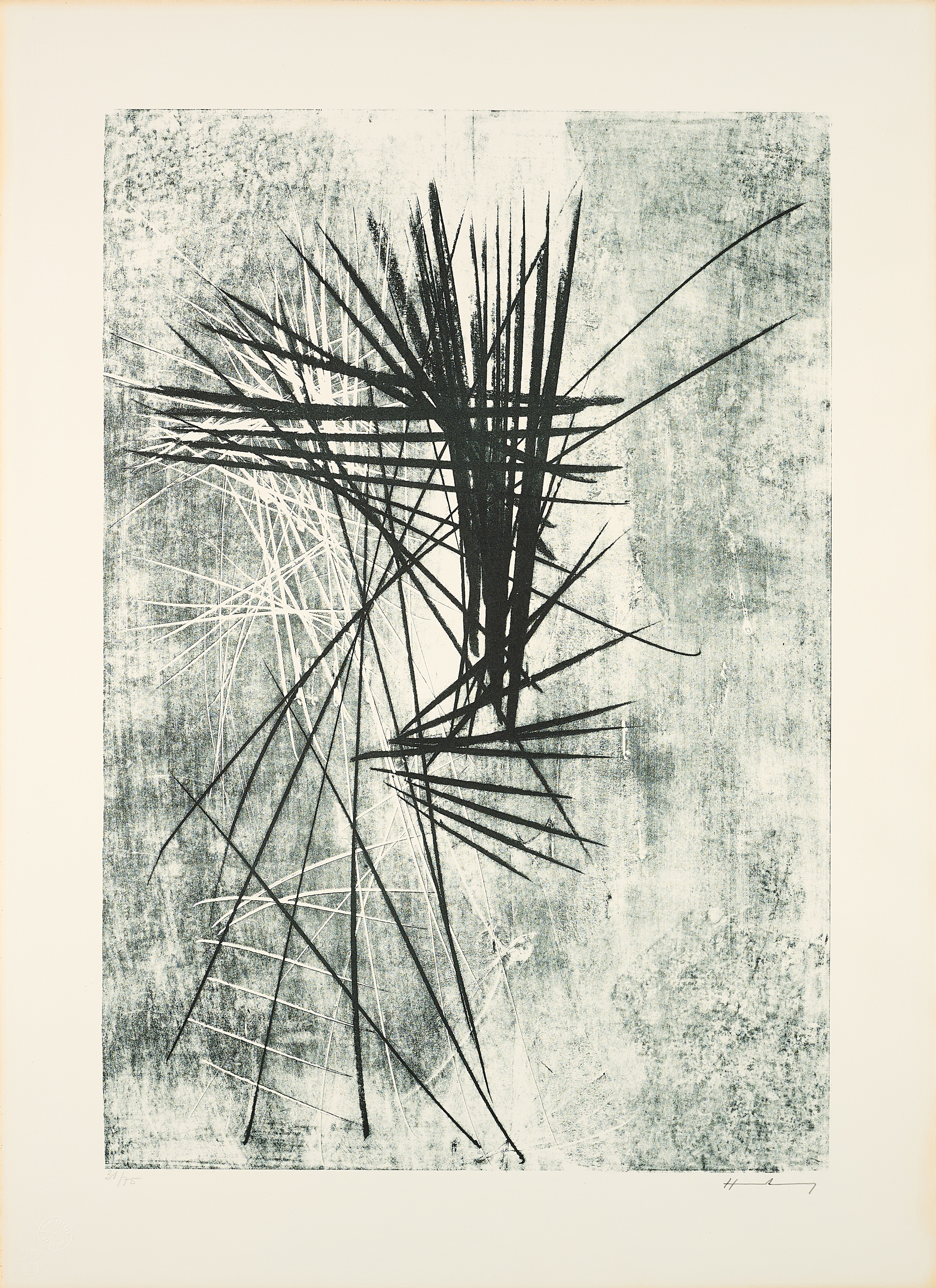 Hans Hartung - L 1966-22, 81207-5, Van Ham Kunstauktionen