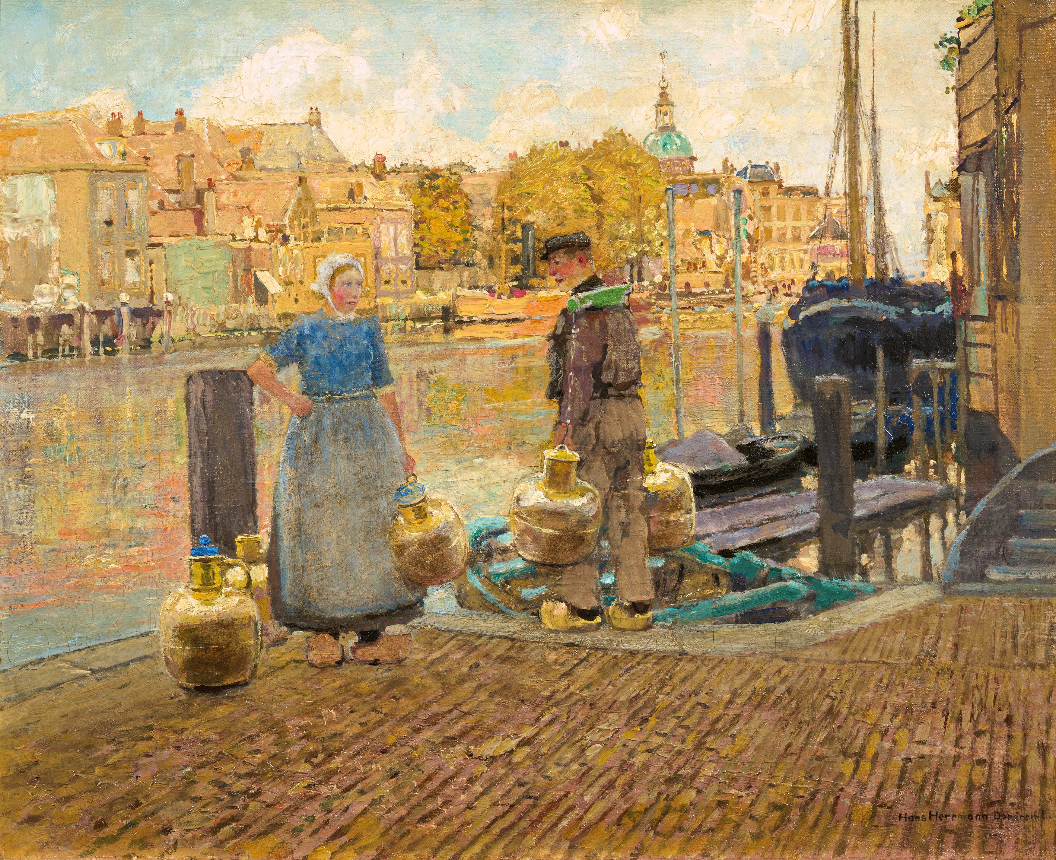 Hans Herrmann - Kanal in Dordrecht, 73196-1, Van Ham Kunstauktionen