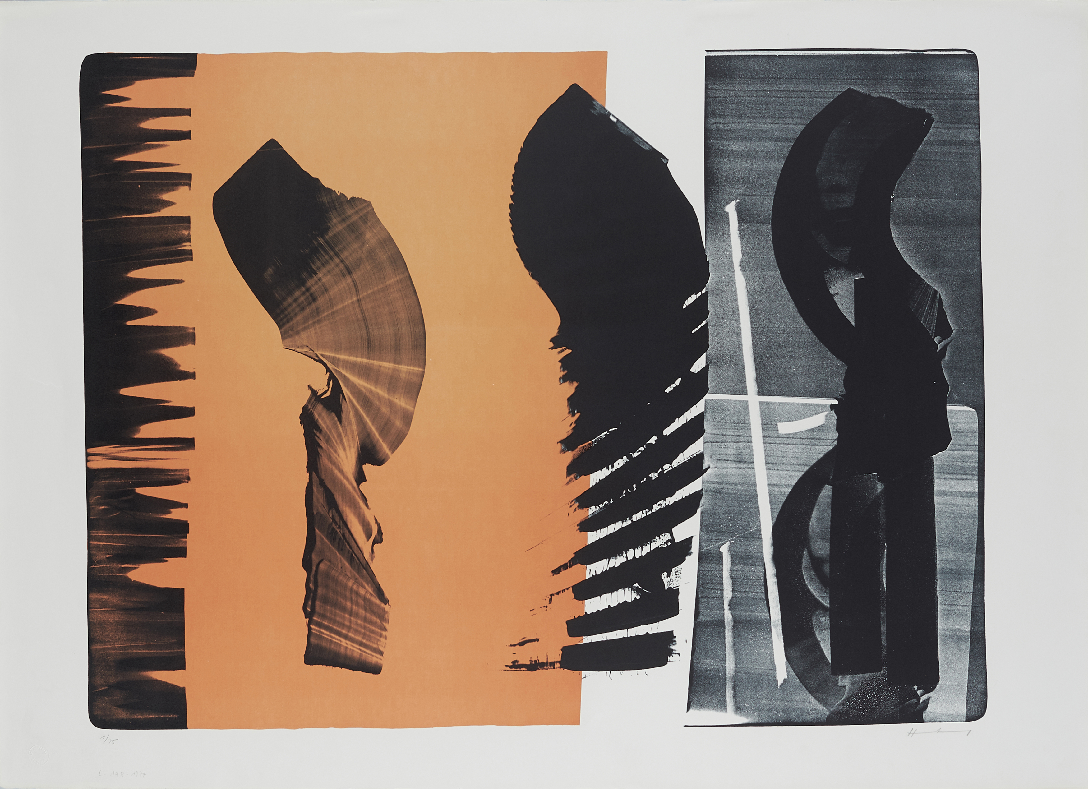 Hans Hartung - L-14B-1974, 66000-2, Van Ham Kunstauktionen