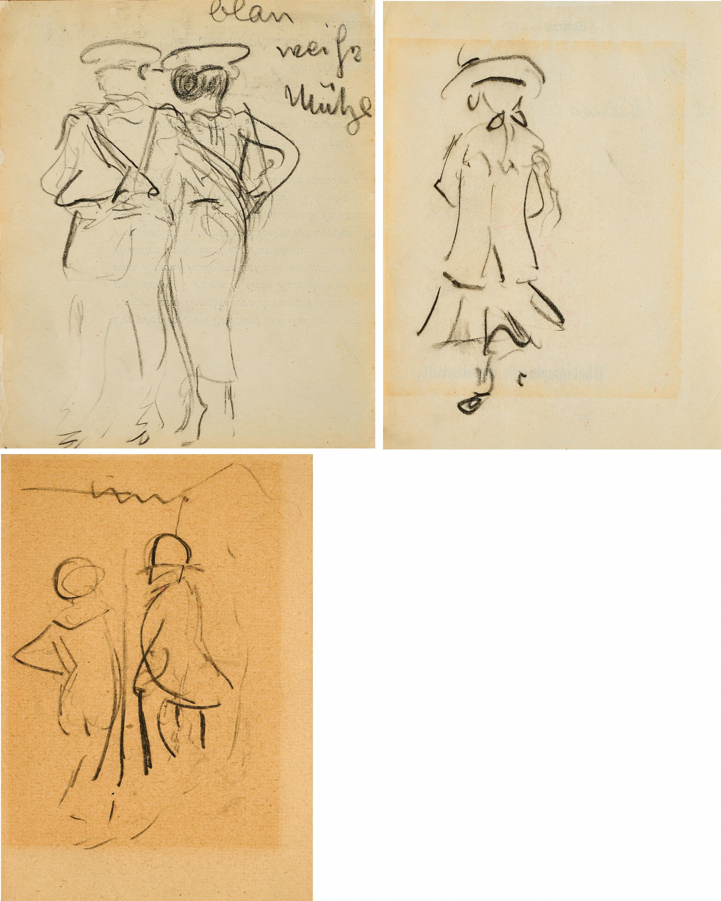 Heinrich Zille - Konvolut von 3 Zeichnungen, 77532-2, Van Ham Kunstauktionen