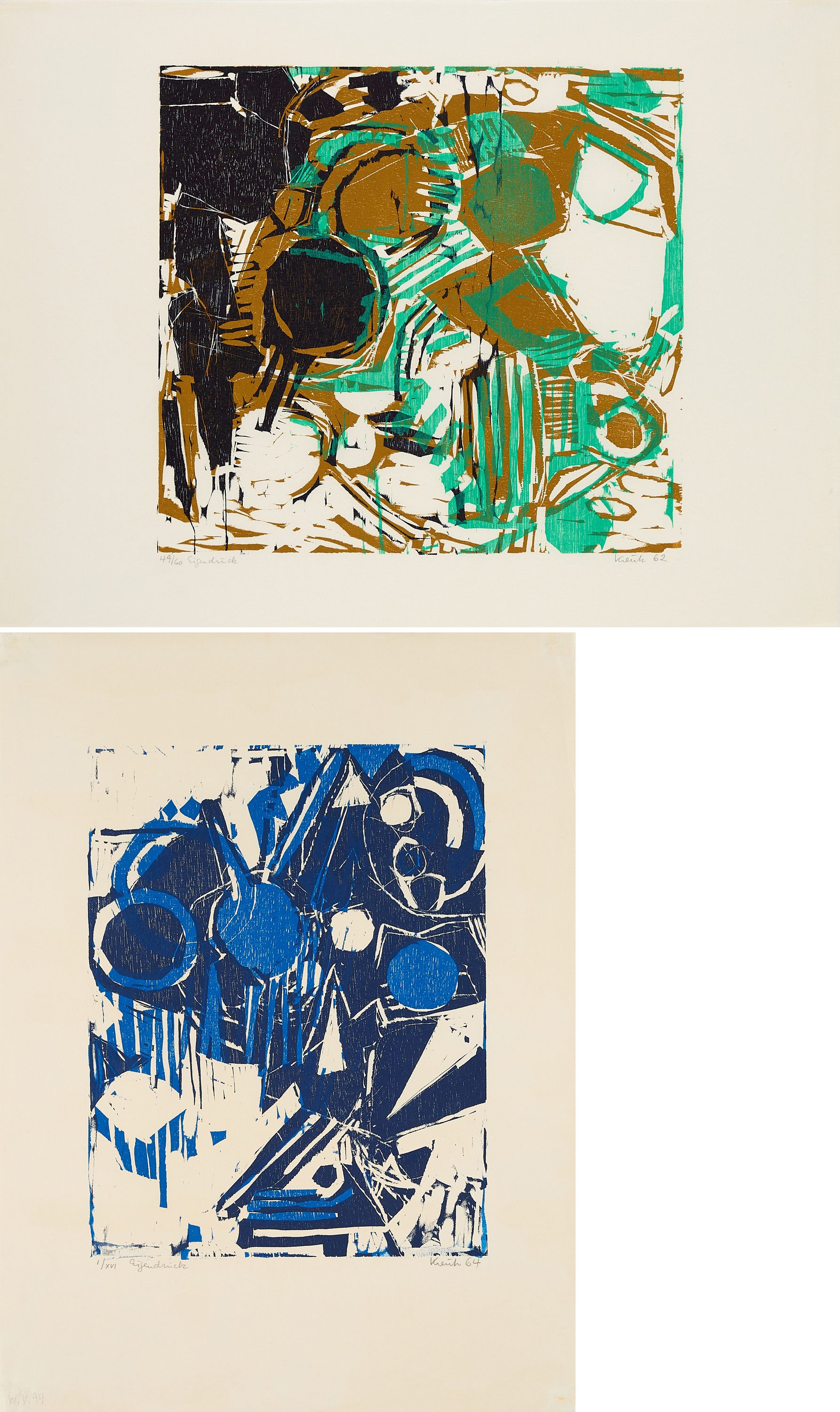 Heinz Kreutz - Konvolut von 2 Druckgrafiken, 60174-494, Van Ham Kunstauktionen