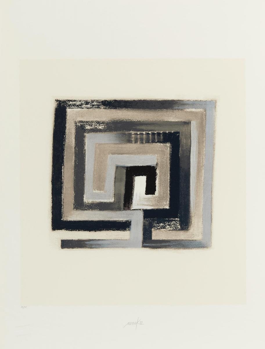 Heinz Mack - Das Hohelied Salomo 1 Blatt aus einer Serie von 12 Arbeiten Labyrinth, 56801-10868, Van Ham Kunstauktionen