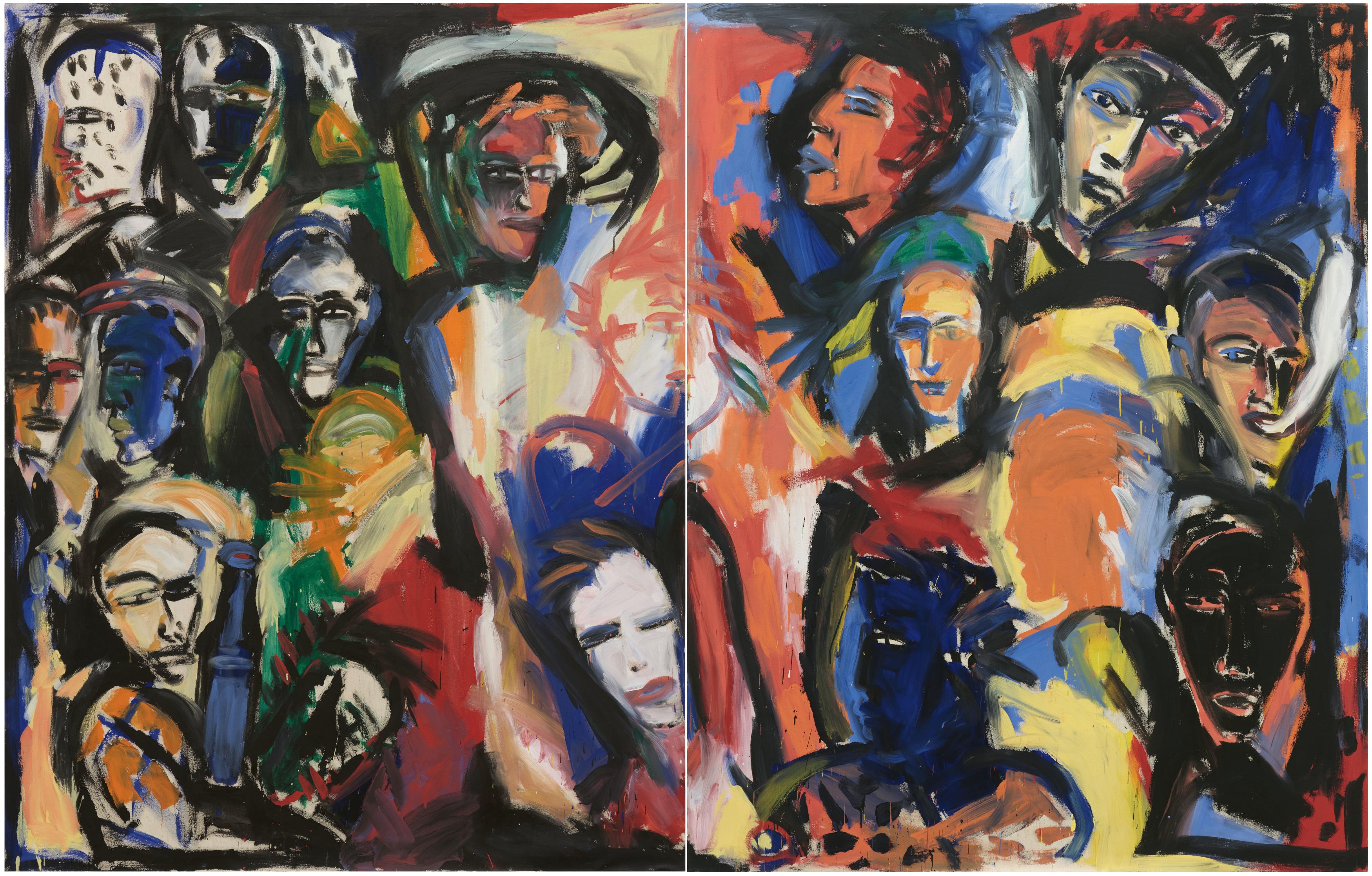 Helmut Middendorf - Einsamkeit der Koepfe I, 82000-291, Van Ham Kunstauktionen