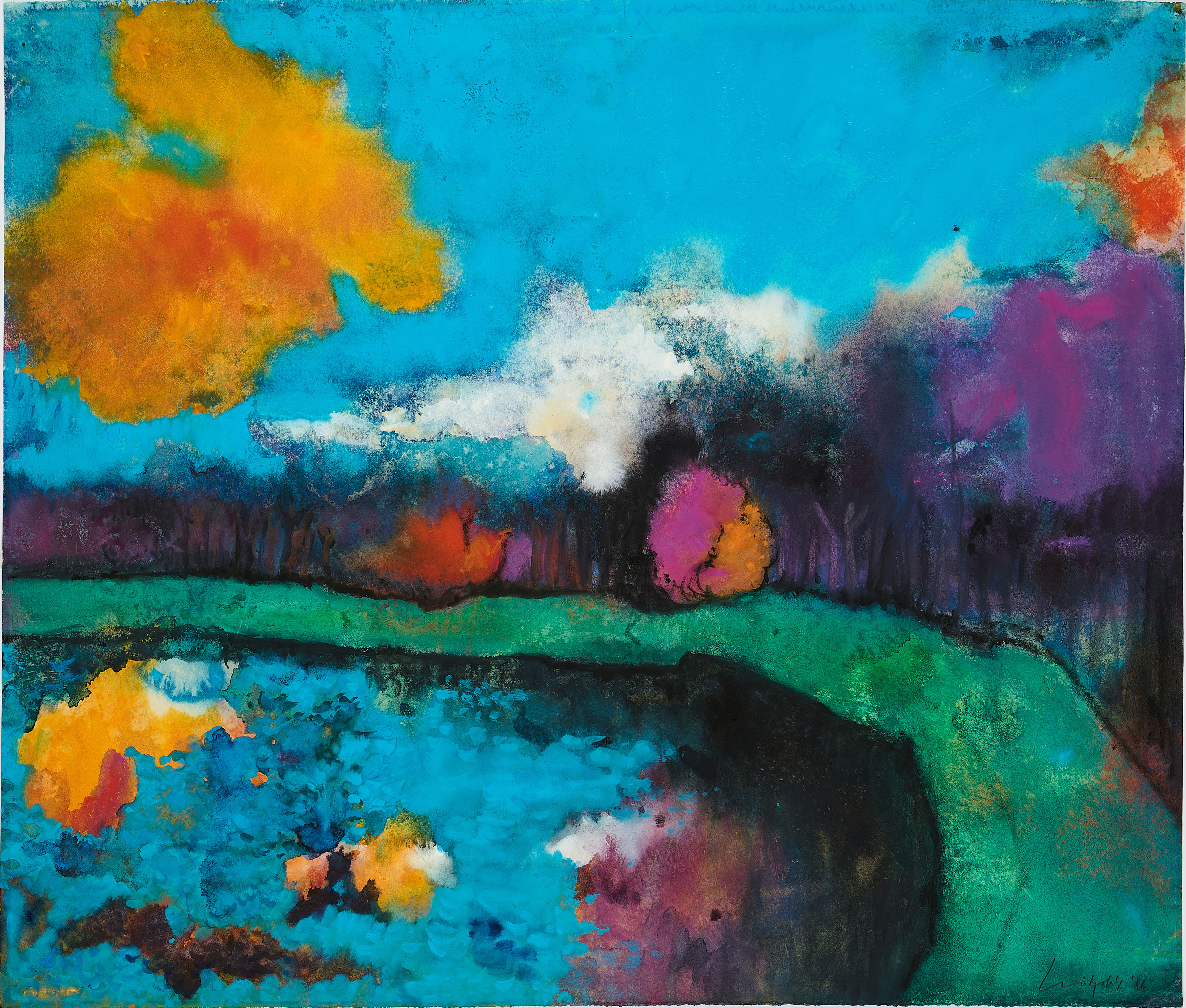 Helmuth Noetzoldt - Wiesenweg am Teich, 80374-410, Van Ham Kunstauktionen