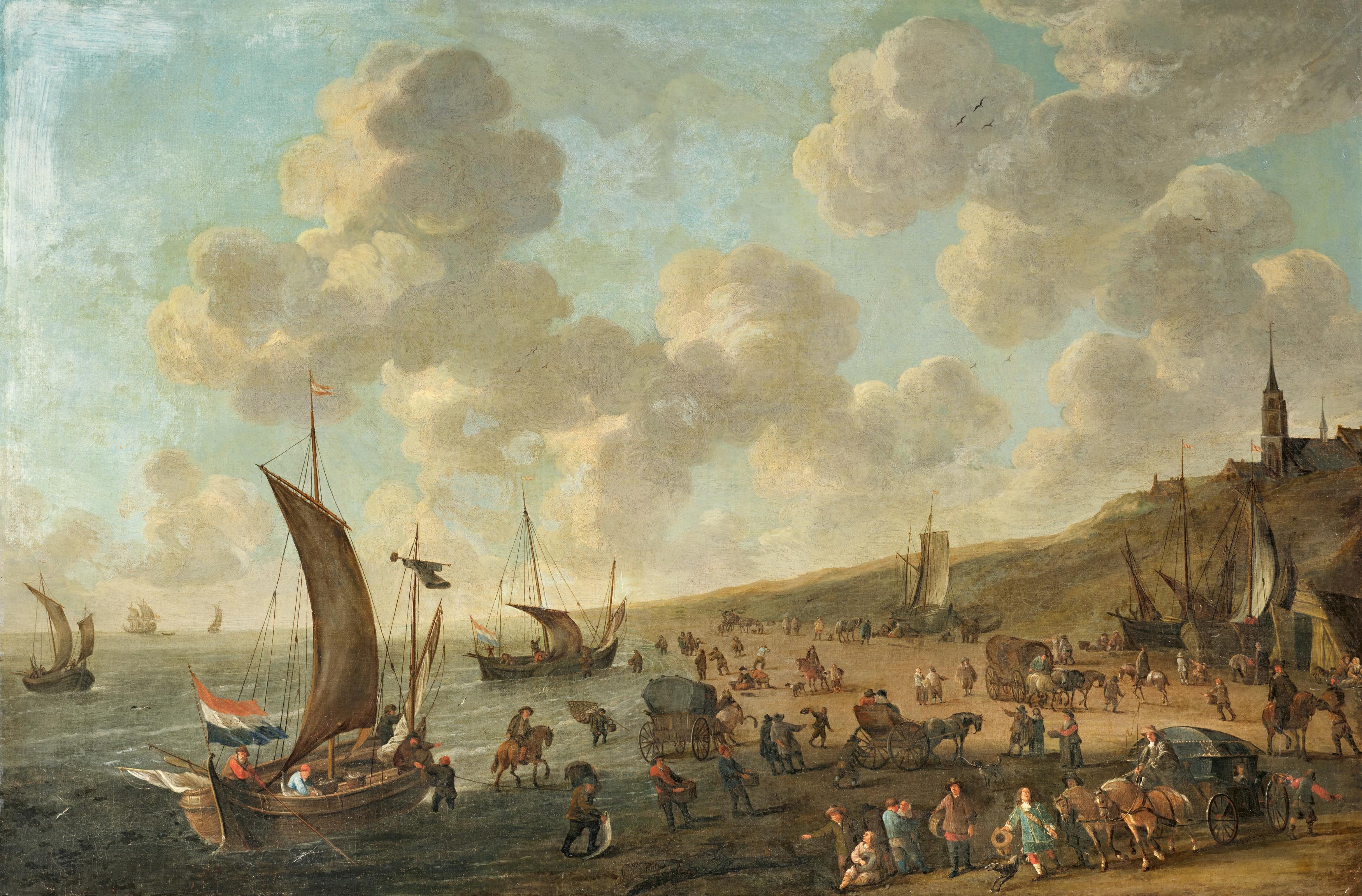 Hendrik de Meijer - Anlandende Fischerboote vor Scheveningen, 81286-3, Van Ham Kunstauktionen