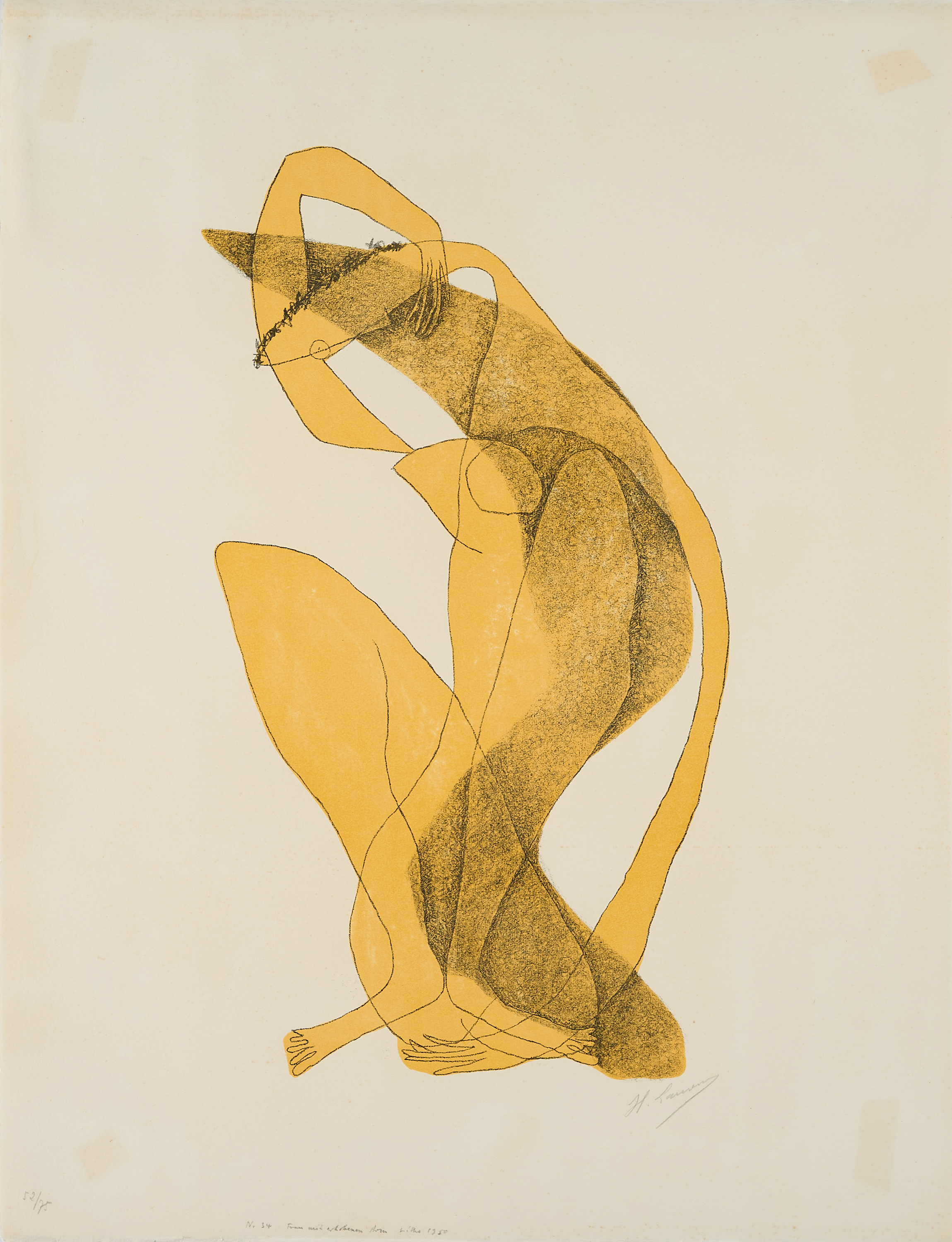 Henri Laurens - Femme assise au bras leve, 80374-295, Van Ham Kunstauktionen